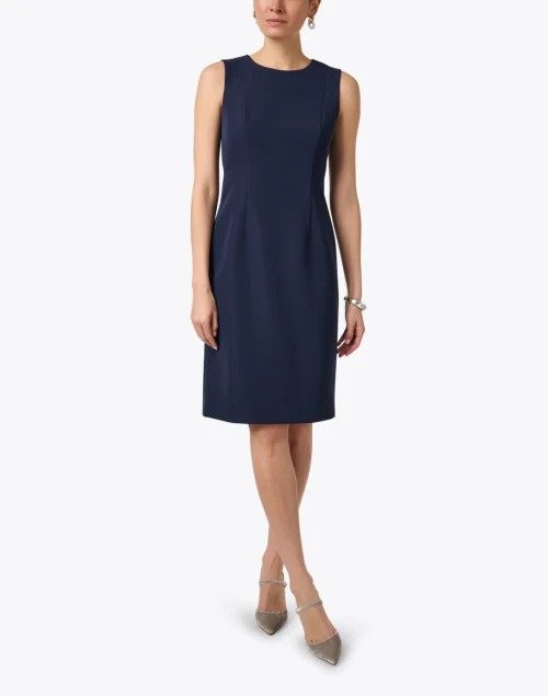 Elie Tahari Elie Tahari Arthur S Levine Women Sheath Dress Navy Size 8 Size M / US 6-8 / IT 42-44 - 1 Thumbnail