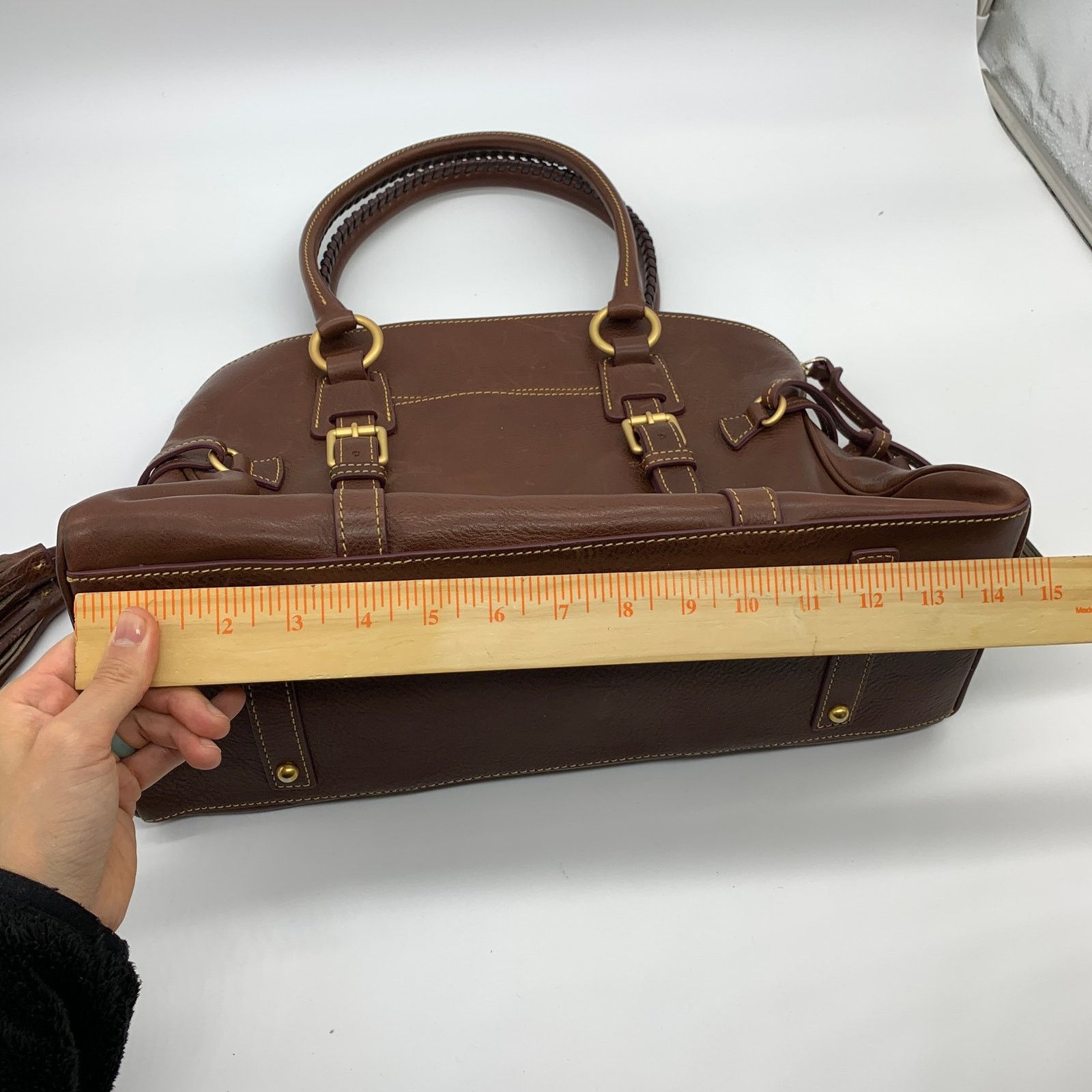 Dooney & Bourke Dooney & Bourke Florentine Leather Purse Domed Buckle Size ONE SIZE - 4 Thumbnail