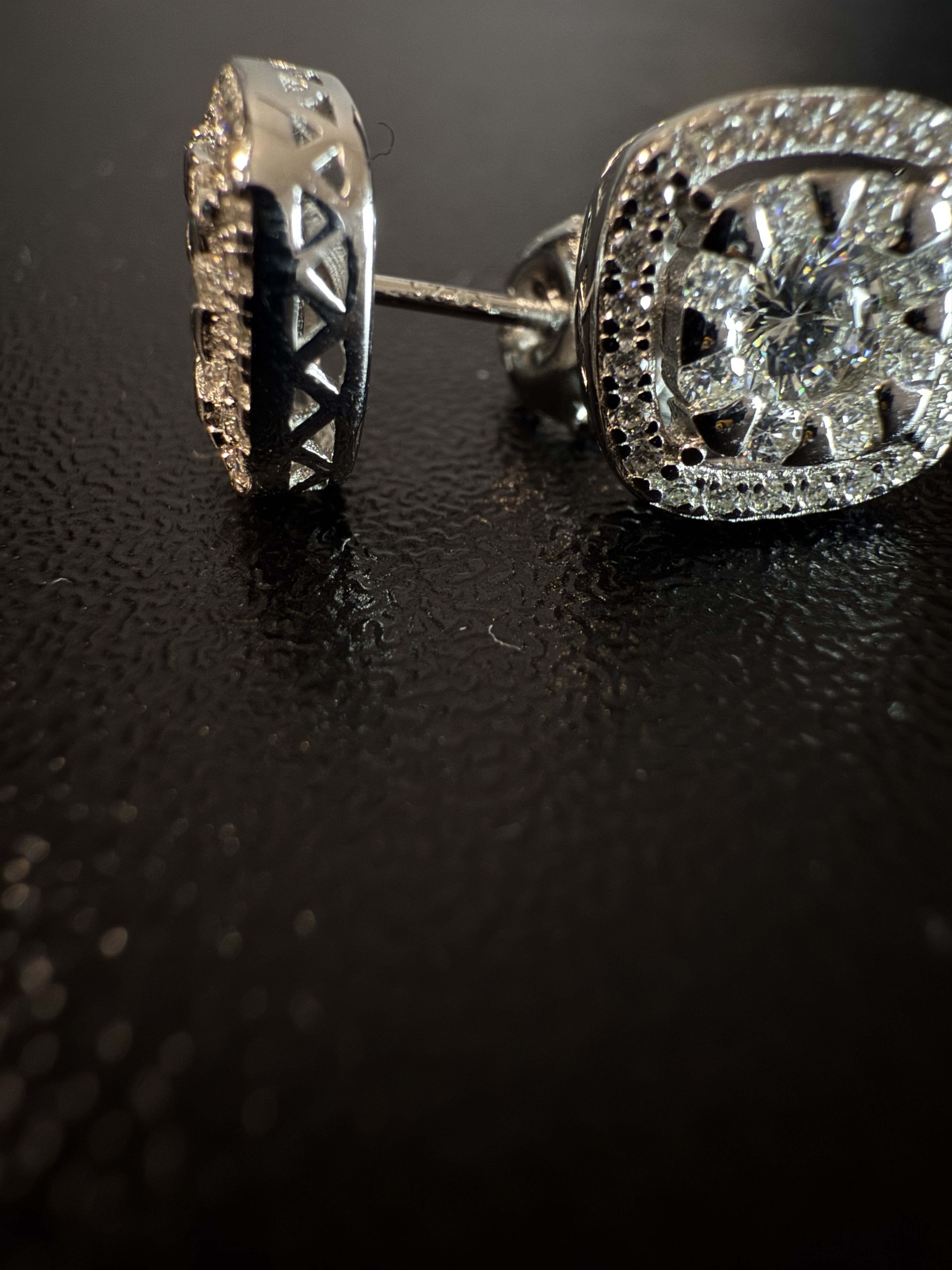 Other Crystal Polar Crown Moissanite 925 silver mens earrings Size ONE SIZE - 11 Thumbnail