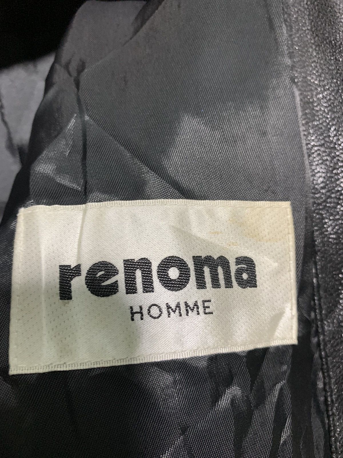 Renoma 🔥RENOMA HOMME BLACK LEATHER BIKERS JACKET Size US M / EU 48-50 / 2 - 9 Thumbnail