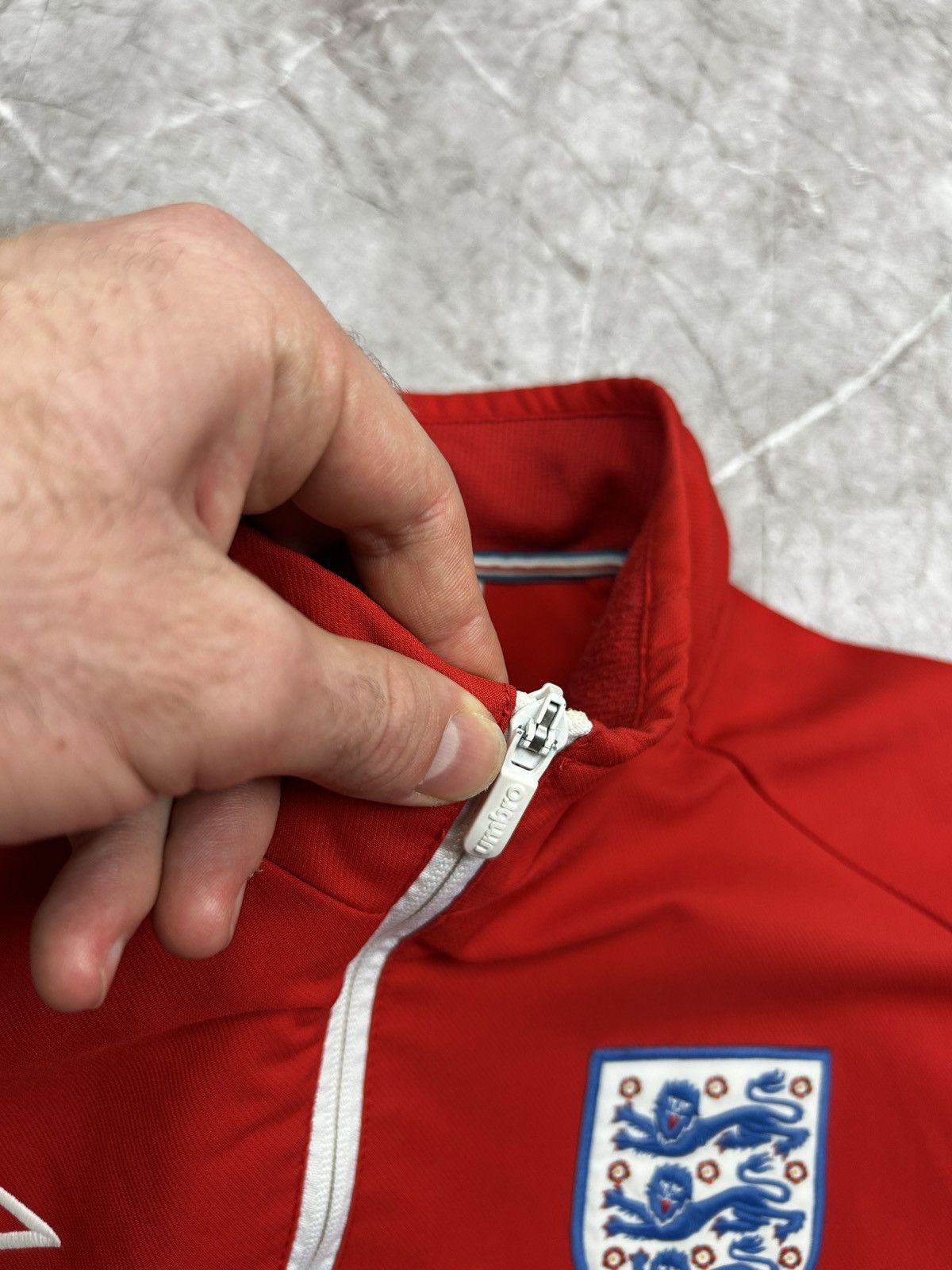 Umbro England Umbro Jacket LS Jumper Football Soccer Nationwide L Size US L / EU 52-54 / 3 - 5 Thumbnail