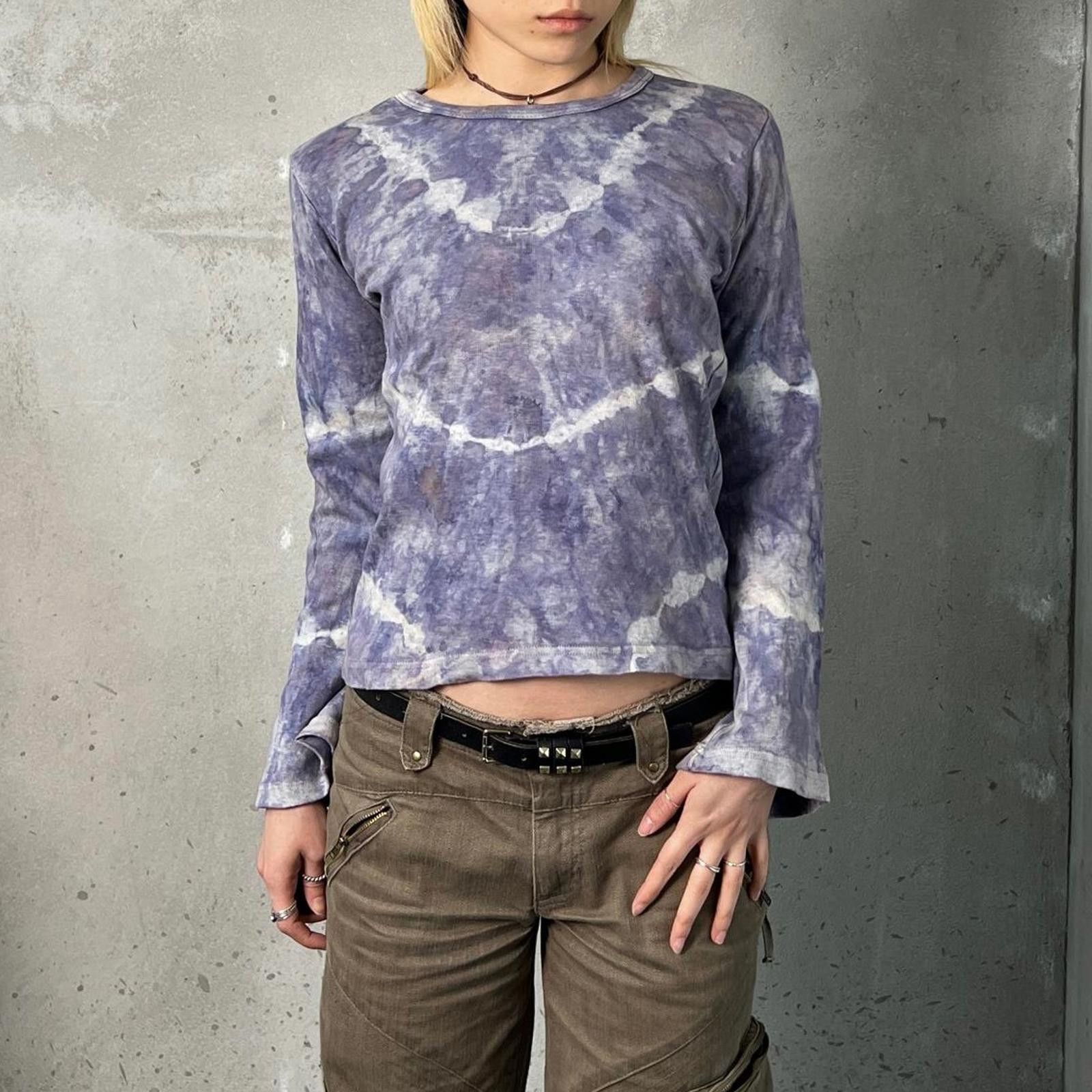 Japanese Brand Deadstock Vintage Nepal Tie Dye Long Sleeve Tee Size M / US 6-8 / IT 42-44 - 3 Thumbnail