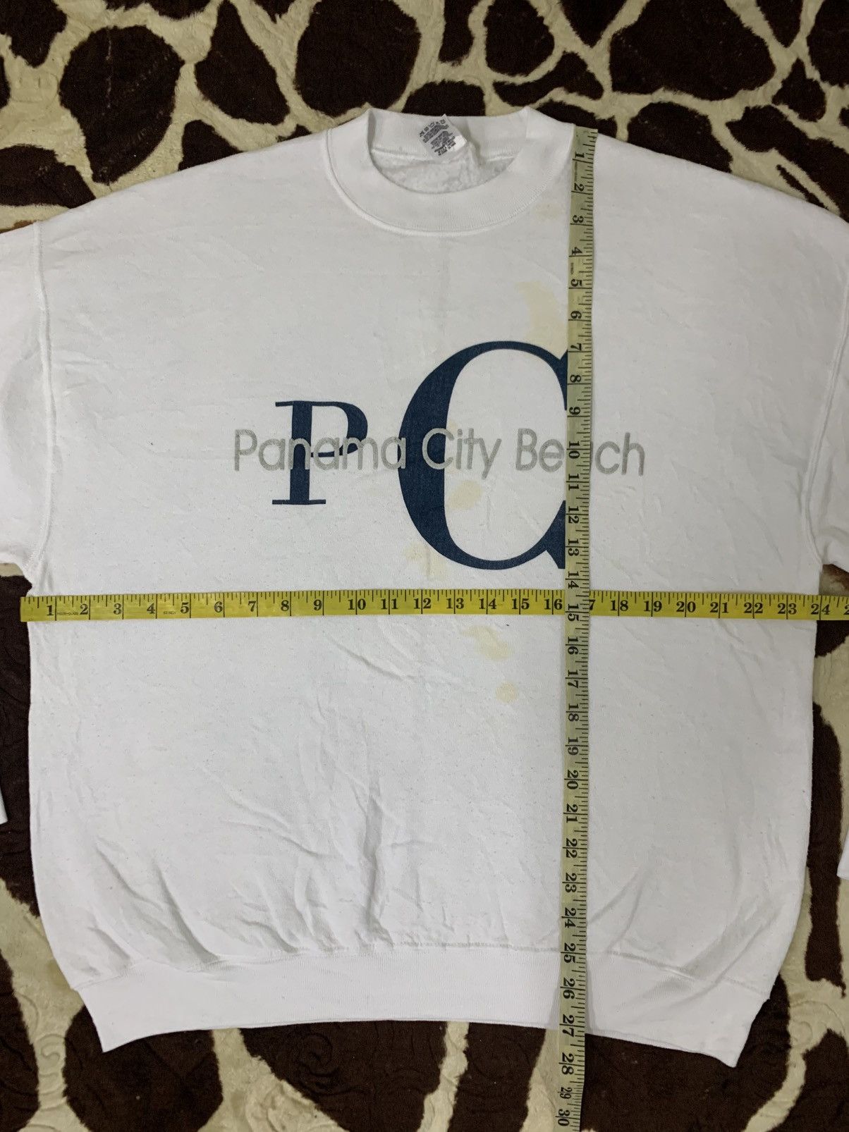 Fruit Of The Loom LAST DROP#Vintage Sweatshirt Panama City Beach Size US XL / EU 56 / 4 - 4 Thumbnail