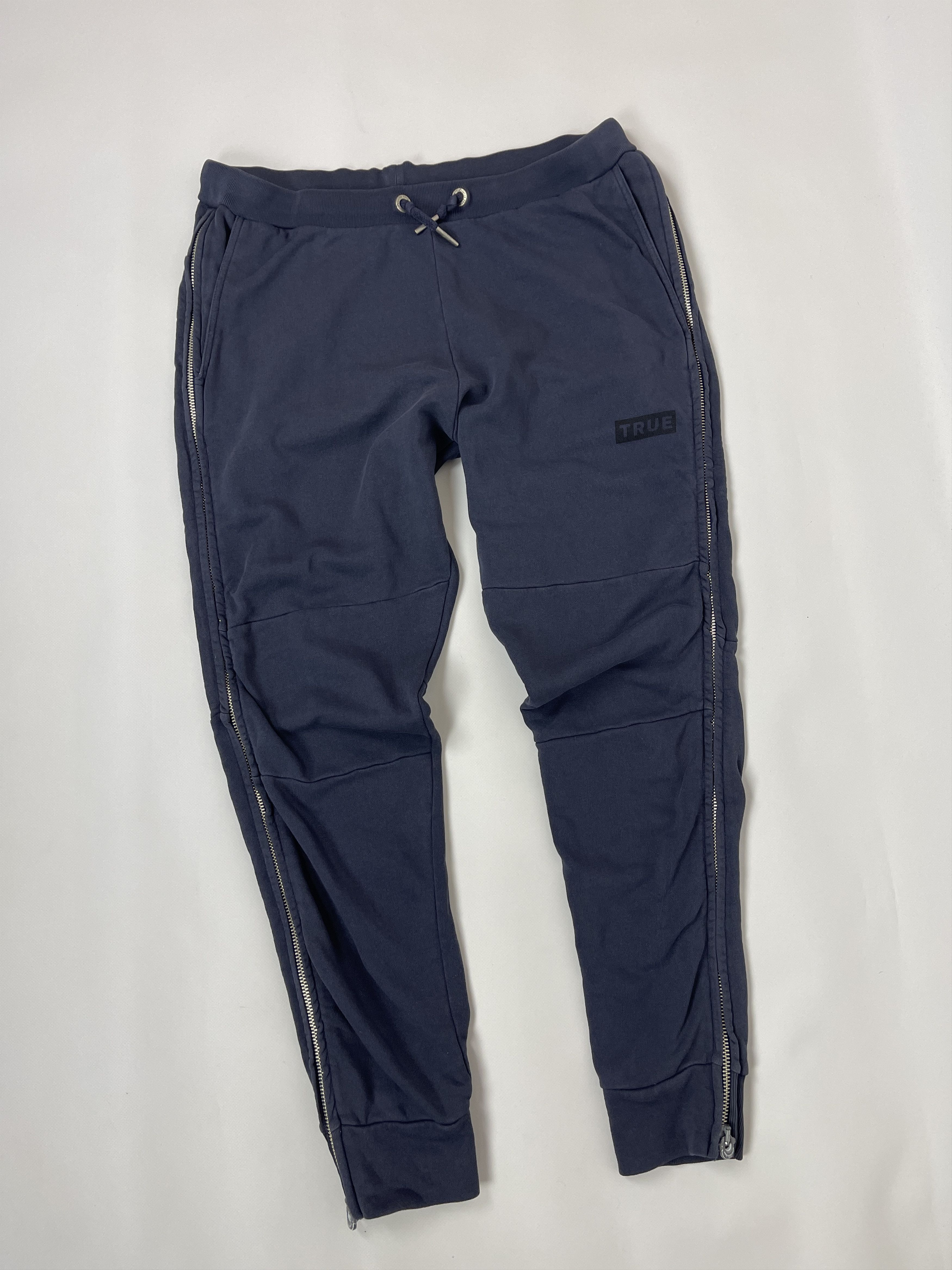 True Religion True Religion blue logo full zip sweatpants joggers Size US 36 / EU 52 - 3 Thumbnail