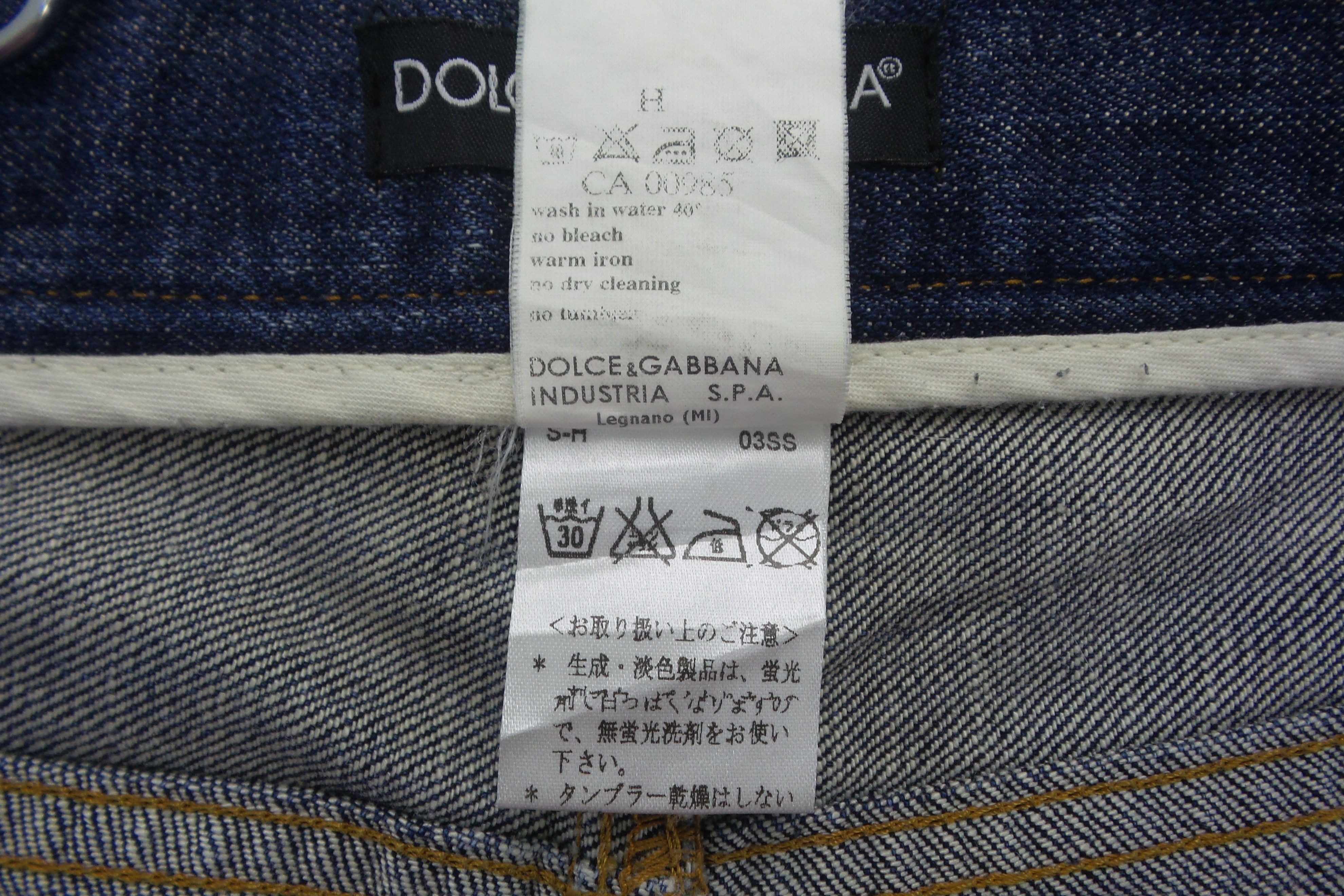 Dolce & Gabbana Dolce & Gabbana Button Fly Stonewashed Jeans W34xL38.5 Size US 34 / EU 50 - 5 Thumbnail