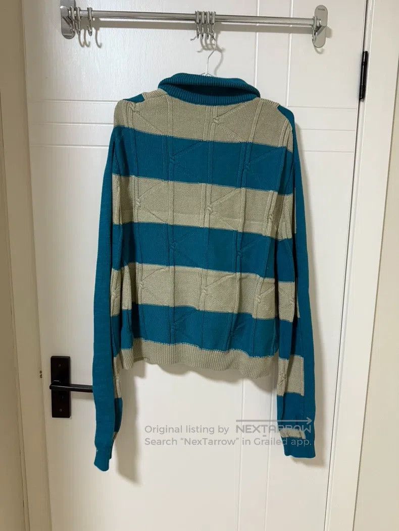 Kiko Kostadinov Kiko Kostadinov Flattering blue-gray striped drop knit swe Size US S / EU 44-46 / 1 - 4 Thumbnail