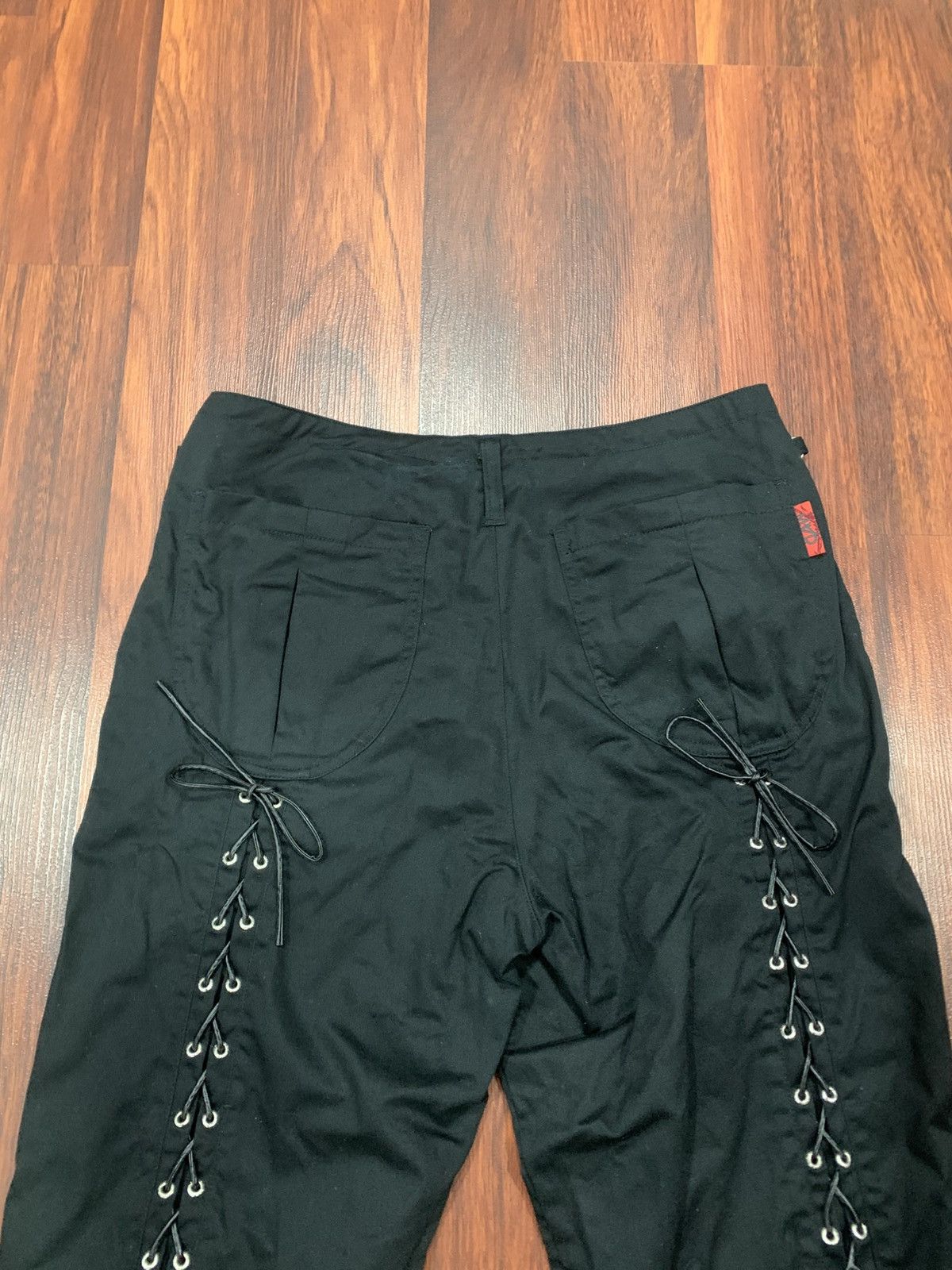 Japanese Brand Mad Lace Up Bondage Pants Size US 31 - 2 Thumbnail