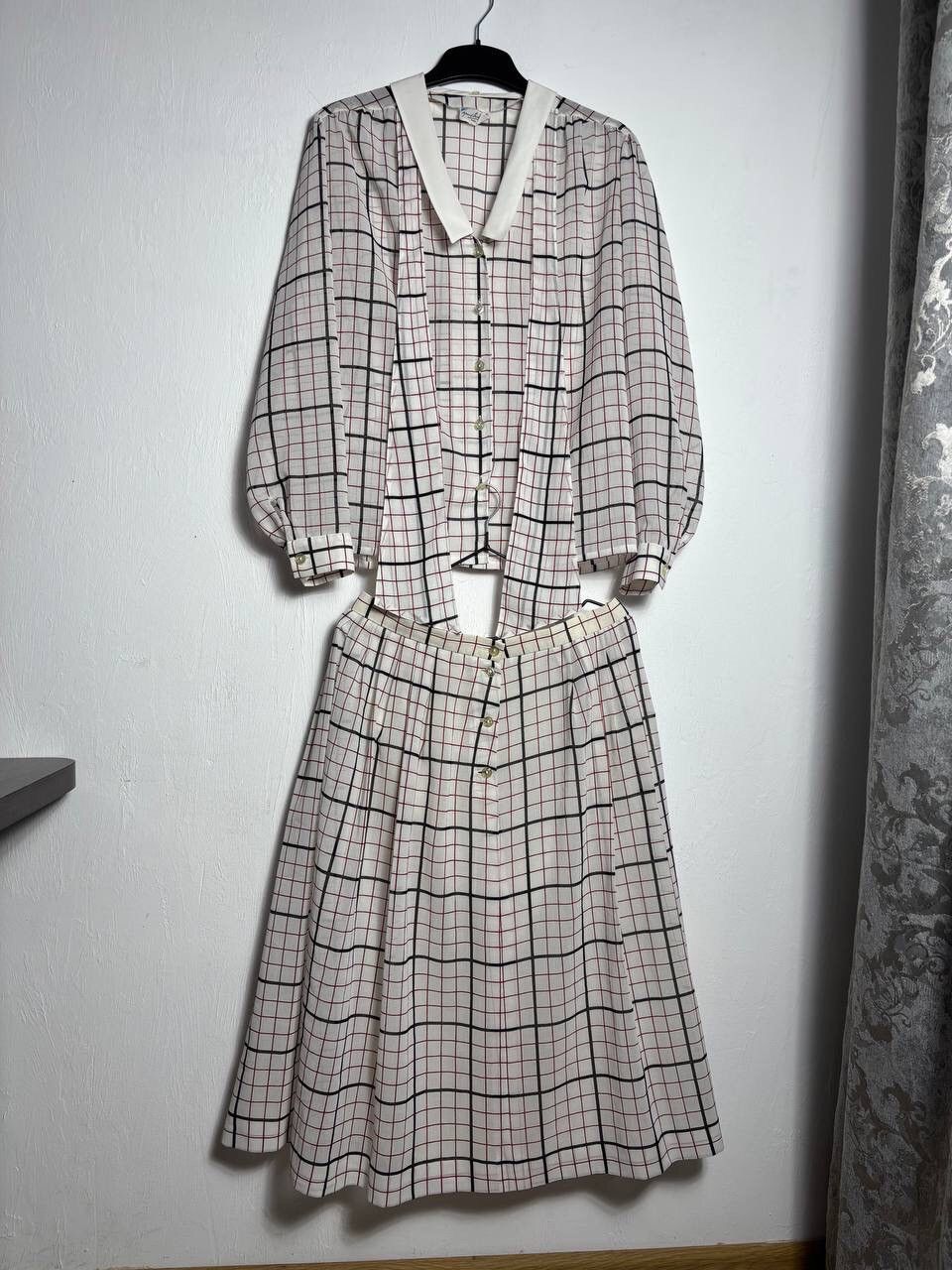 Other 80’s Gérald Pasquier Paris W’s 2-Piece Set Skirt & Blouse Size XL / US 12-14 / IT 48-50 - 2 Thumbnail