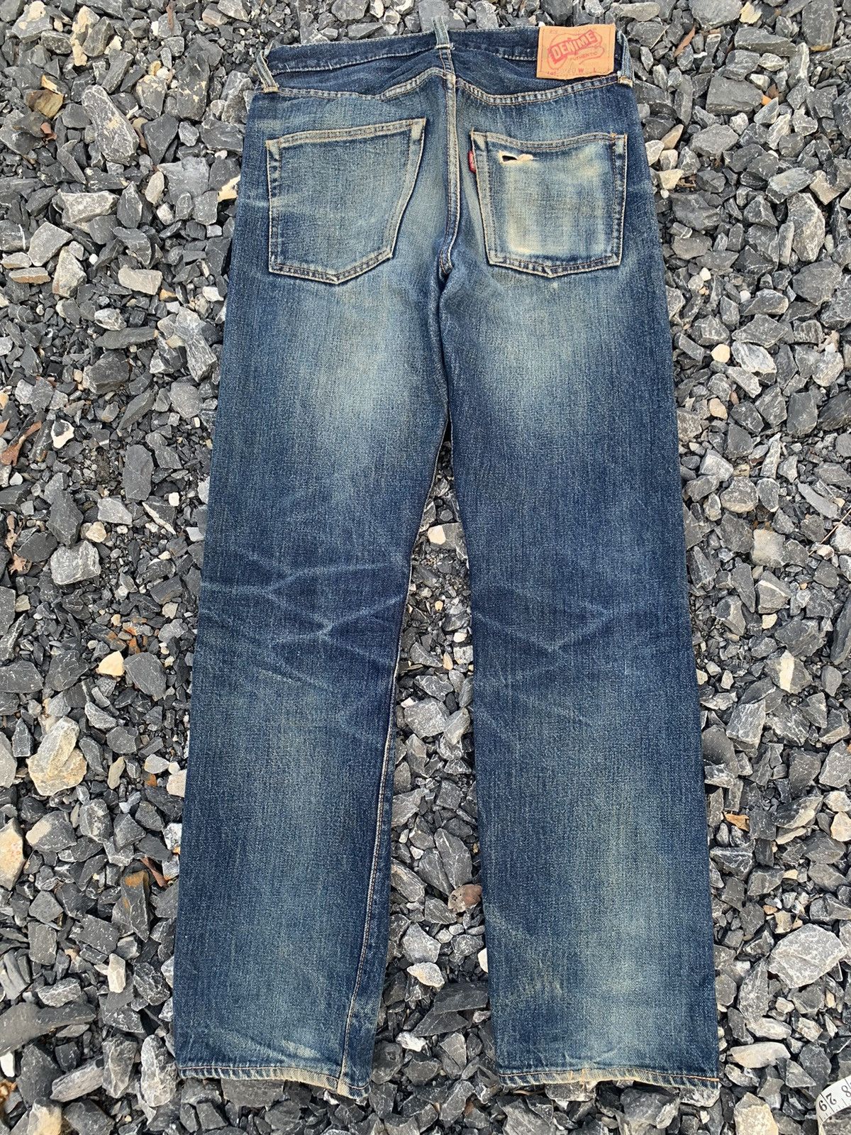 Denime VINTAGE DENIME SELVEDGE RUSTY JAPANESE DISTRESSED DENIM Size US 30 / EU 46 - 2 Thumbnail