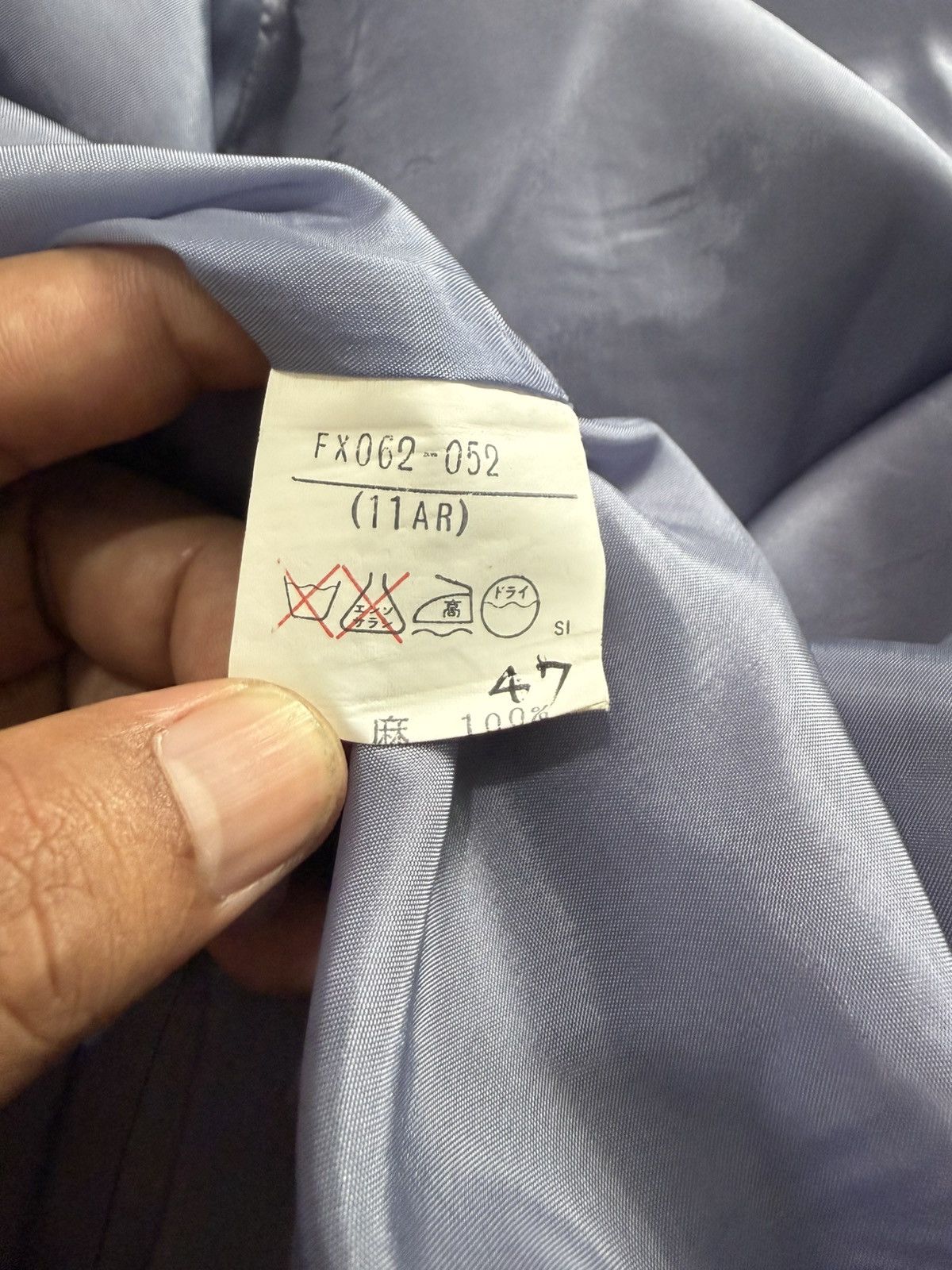 Burberry VINTAGE BURBERRY’S LONDON PURPLE LINEN SKIRT Size 27" / US 4 / IT 40 - 6 Thumbnail