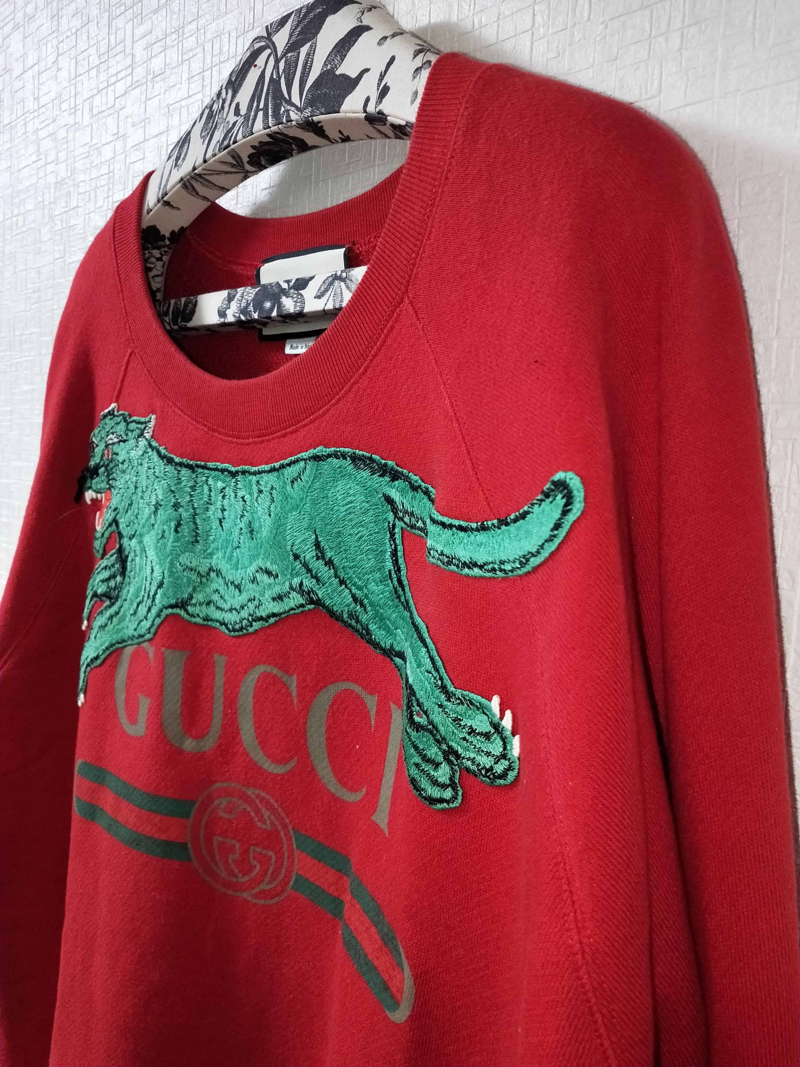 Gucci Panther Logo Sweatshirt Size US M / EU 48-50 / 2 - 2 Thumbnail