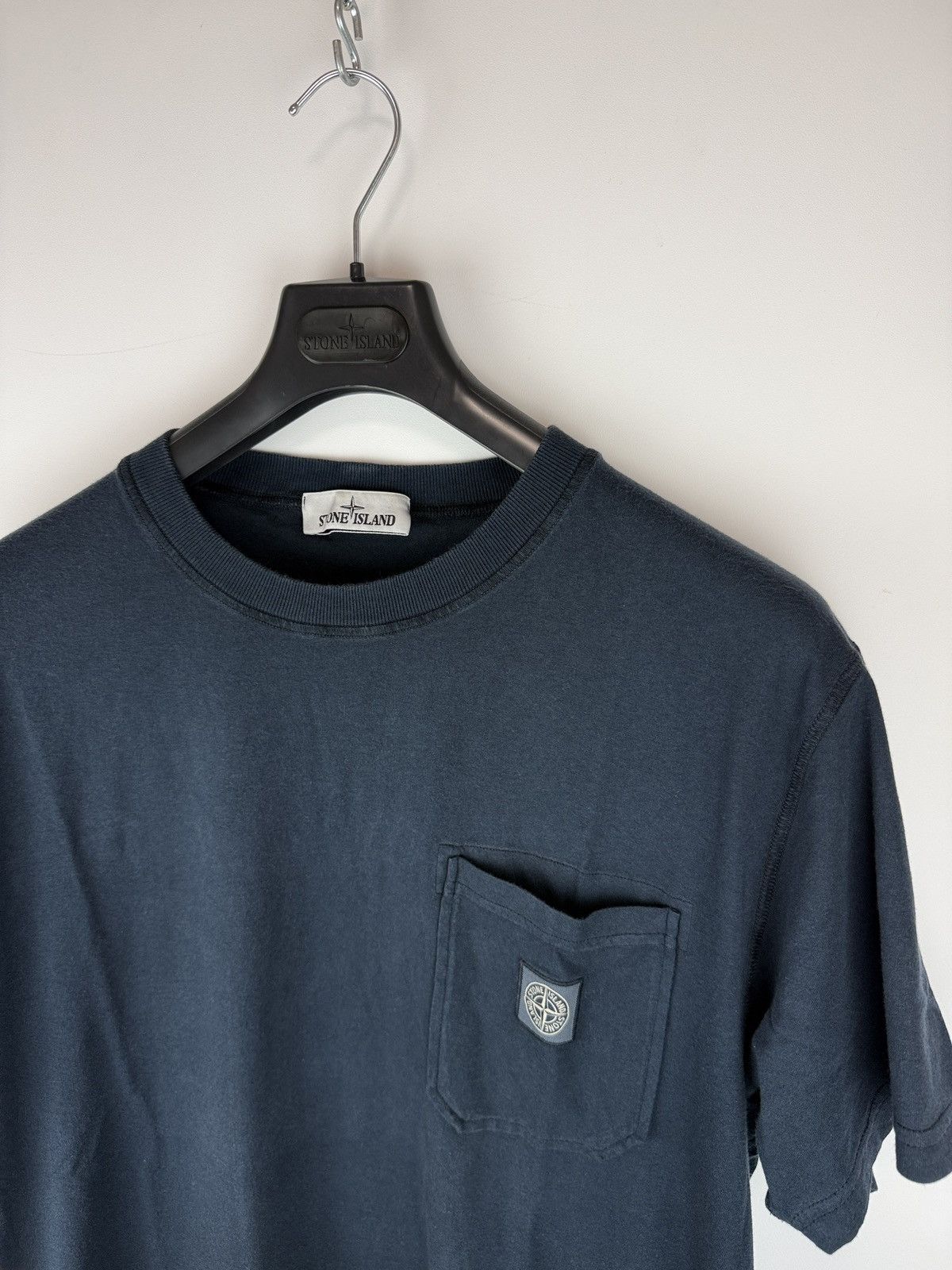 Stone Island Blue Stone Island pocket chest t-shirt Size US XXL / EU 58 / 5 - 2 Thumbnail