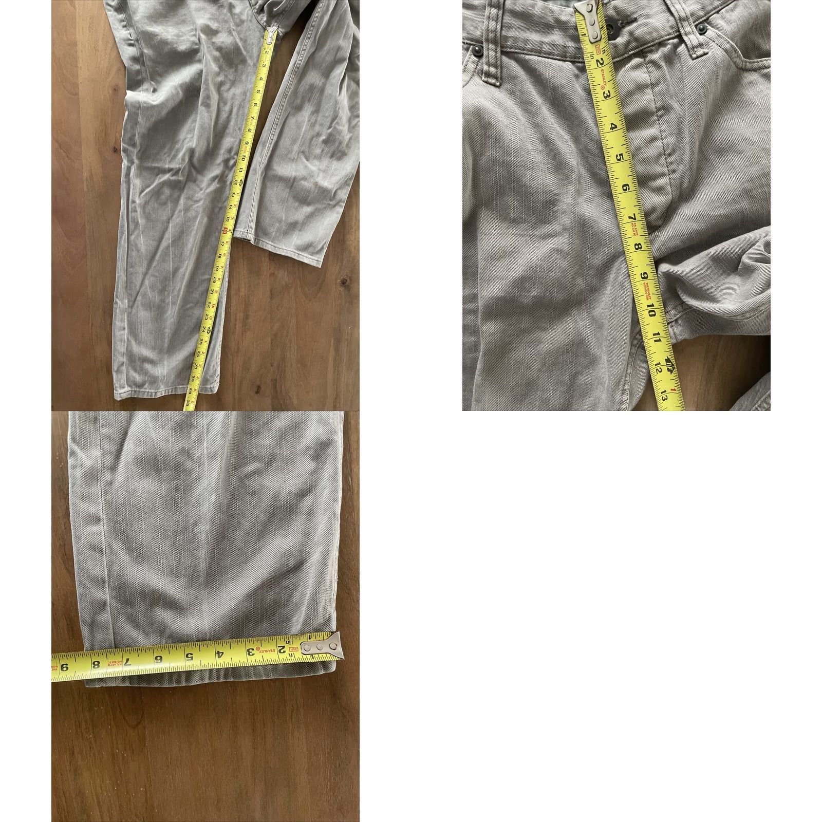 Armani Exchange VINTAGE Armani Exchange Jeans Men 36x29 Denim Studded Straight 90s Grunge Gray Size US 36 / EU 52 - 9 Thumbnail