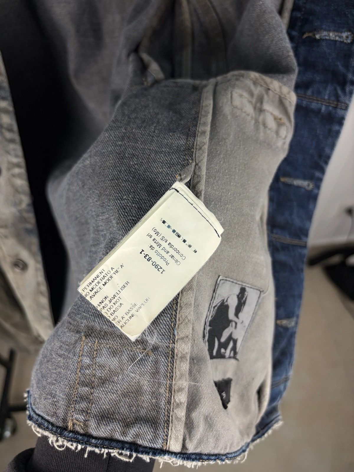 Rick Owens Rick Owens Olmar&Mirta Waxed Distressed Denim Jacket Size US M / EU 48-50 / 2 - 7 Thumbnail