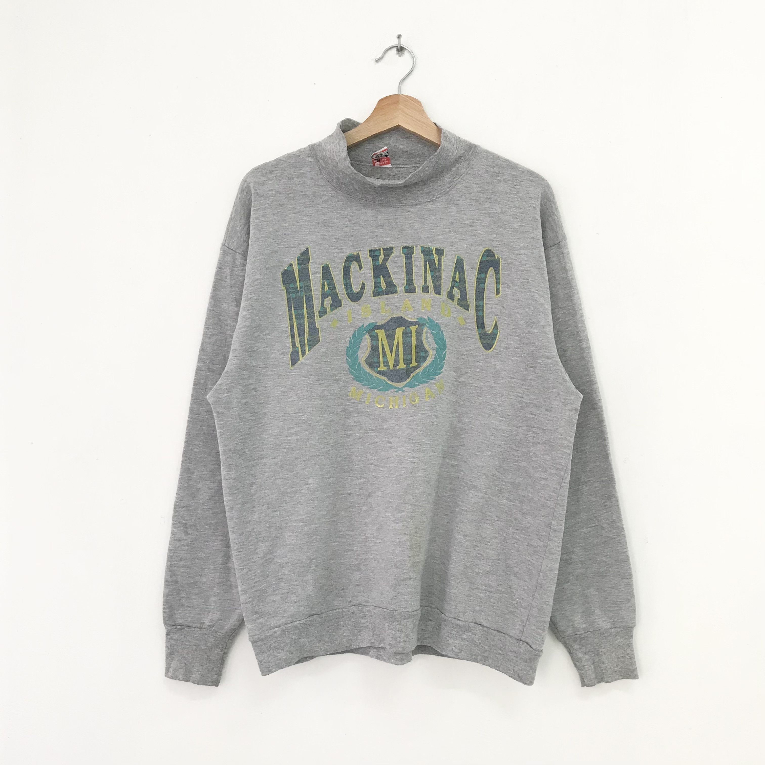 Vintage Vintage 90s Mackinac Island Sweatshirt Mackinac - 217 Size US L / EU 52-54 / 3 - 1 Thumbnail