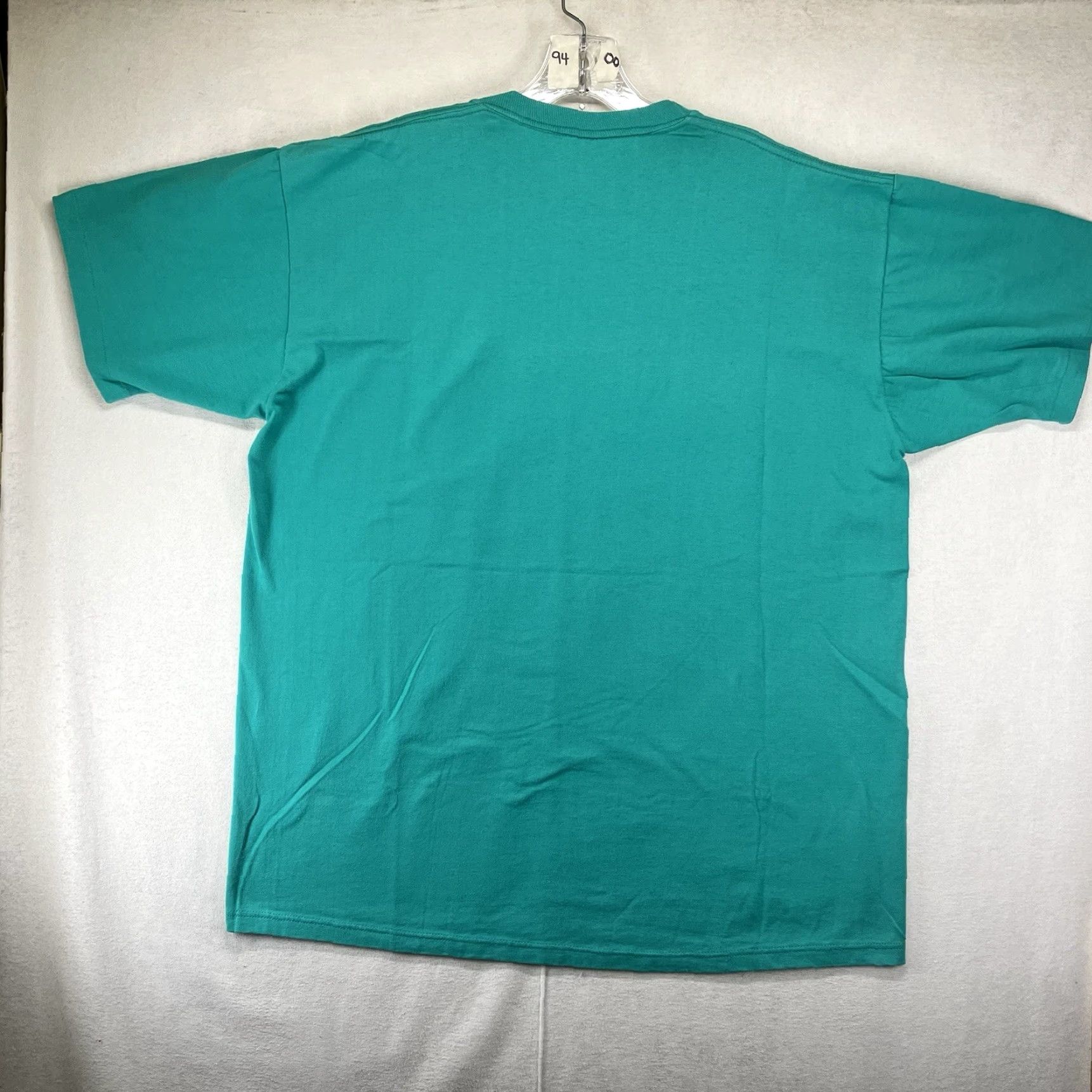 Altea Vintage Single Stitch T Shirt Blank XL 90s USA Made Teal Colour 48x30 Size US XL / EU 56 / 4 - 2 Thumbnail