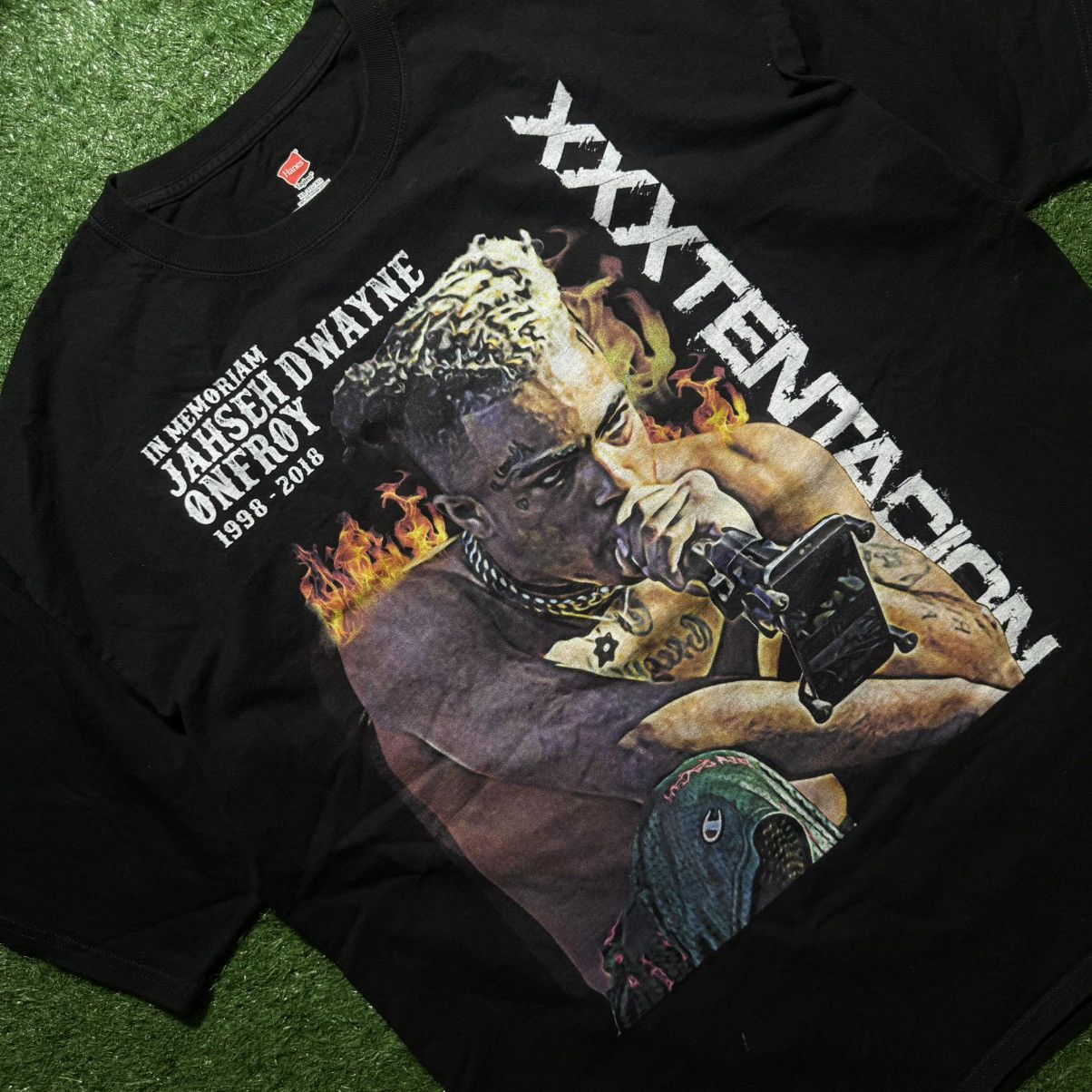 Rap Tees XXXTENTACION “ JAHSEY ONFROY 1998-2018 “ BY HANES Size US XL / EU 56 / 4 - 2 Thumbnail