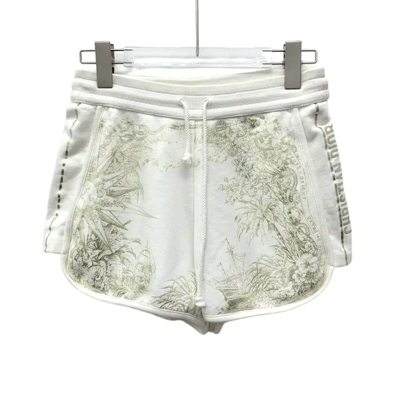 Dior Dior Women's White Cotton Shorts 0089 Size 23" - 1 Thumbnail