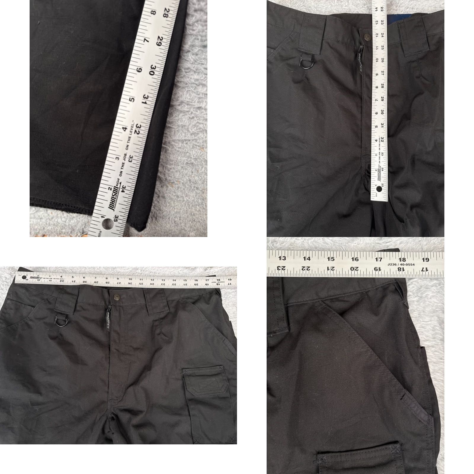 Propper VINTAGE? No — Propper Tactical Pants Women 18 Black Rip-Stop Cargo Un-hemmed LEO 36x35 NEW Size 40" / US 18 - 8 Thumbnail