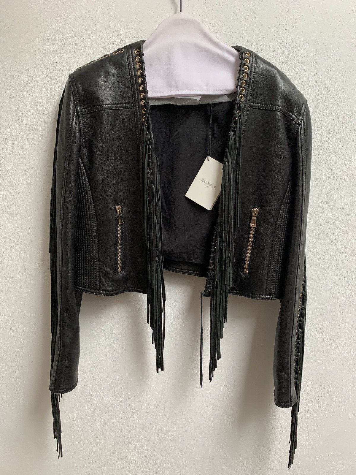 Balmain Balmain Leather Jacket Size XL / US 12-14 / IT 48-50 - 8 Thumbnail