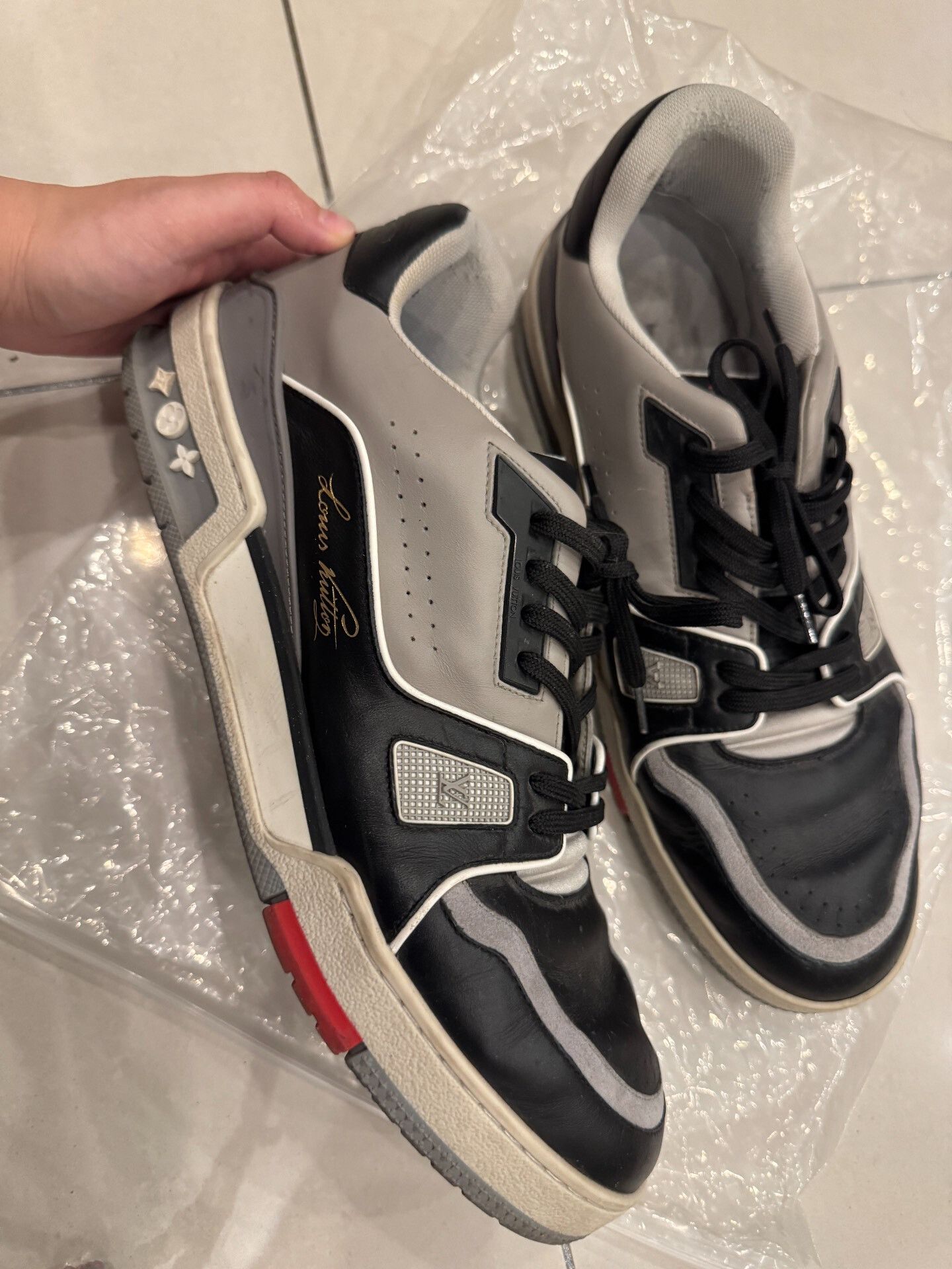 Louis Vuitton Louis Vuitton Original Black Cement Trainer Size US 9.5 / EU 42-43 - 1 Thumbnail