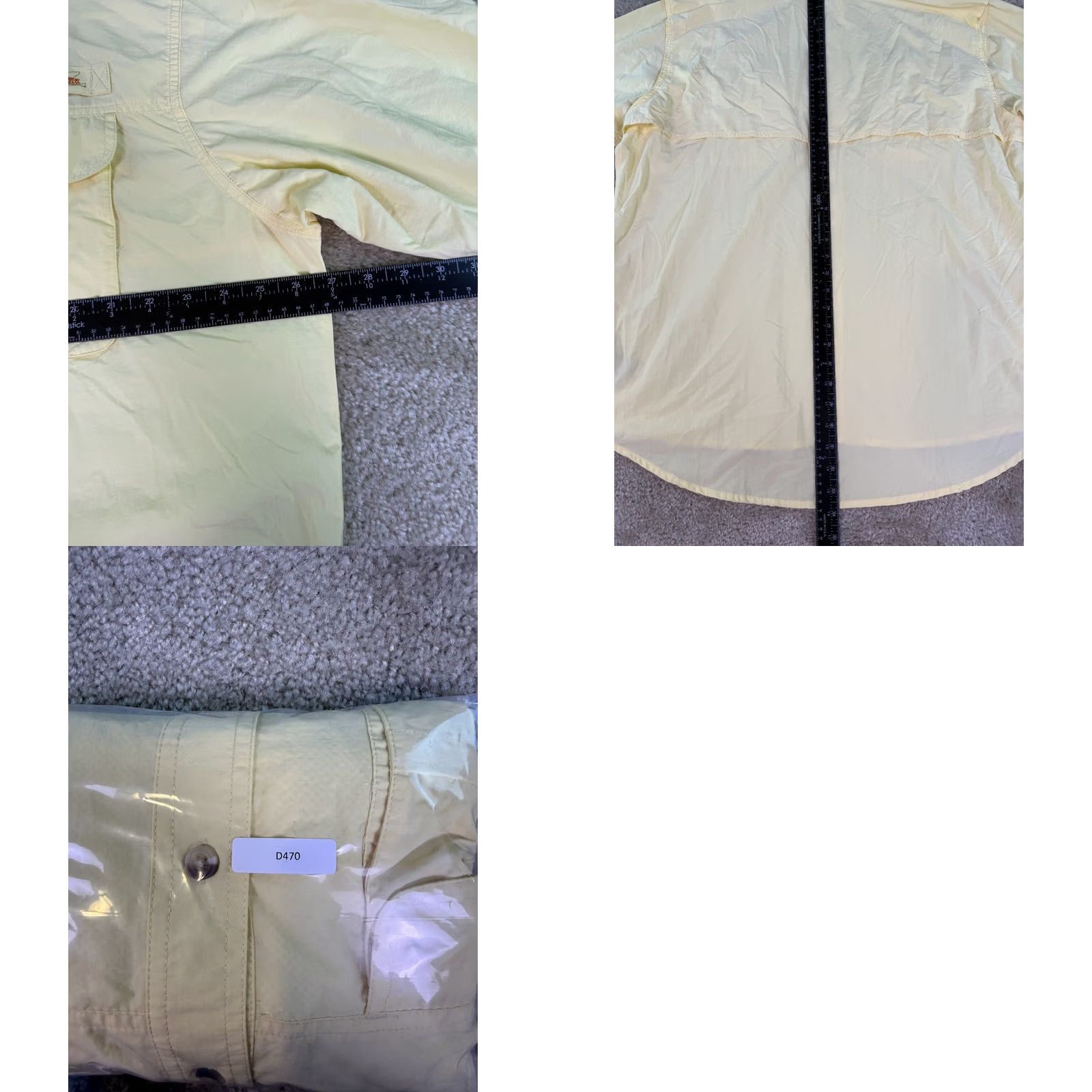 Vintage World Wide Sportsman Yellow Fishing Shirt XL Lightweight Button-Up Collared Long Sleeve Men's Size US XL / EU 56 / 4 - 8 Thumbnail