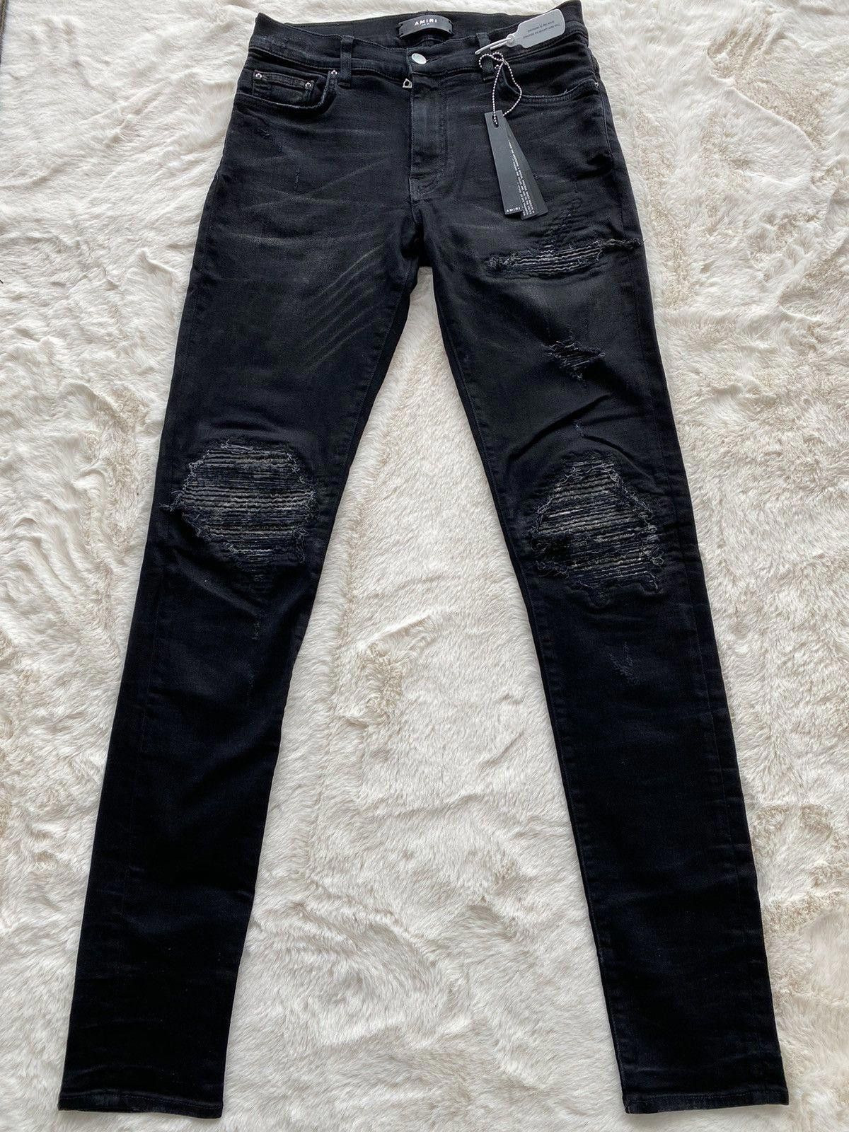Amiri Aged Black Bandana MX1 Jeans