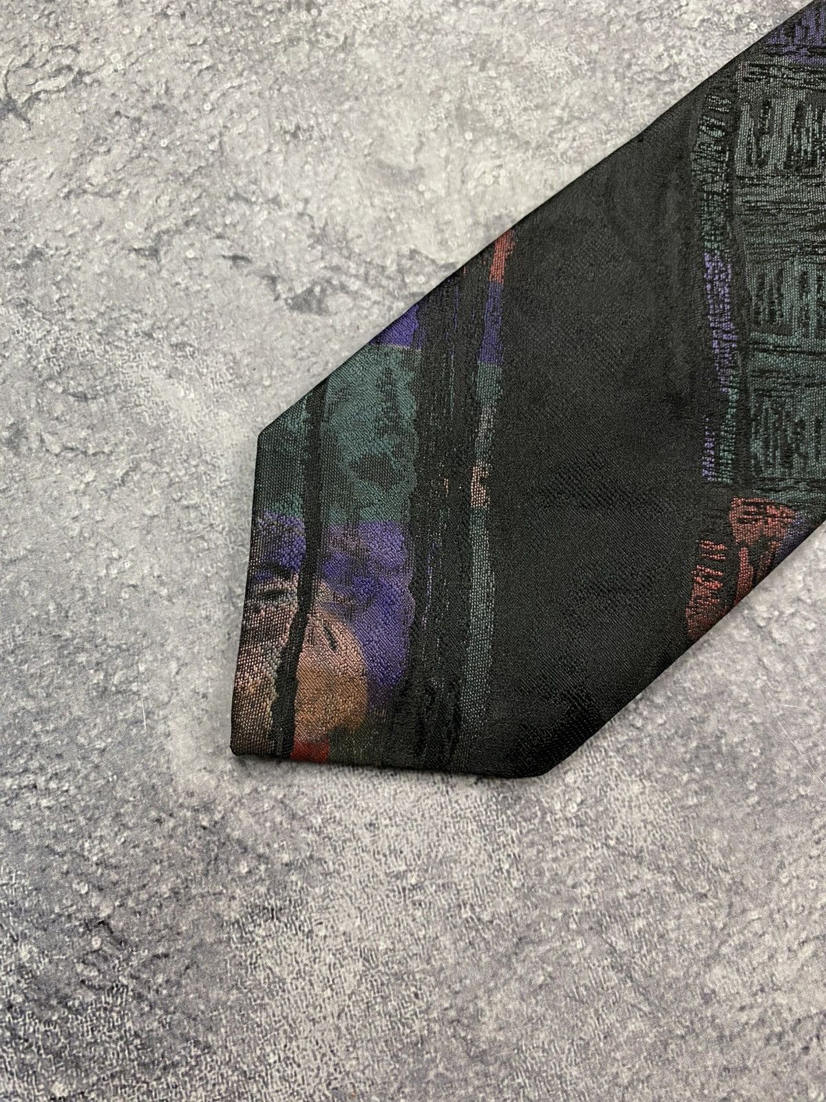 Valentino Vintage 90s Valentino Abstract Tie Old Money Classic Casual Size ONE SIZE - 7 Thumbnail