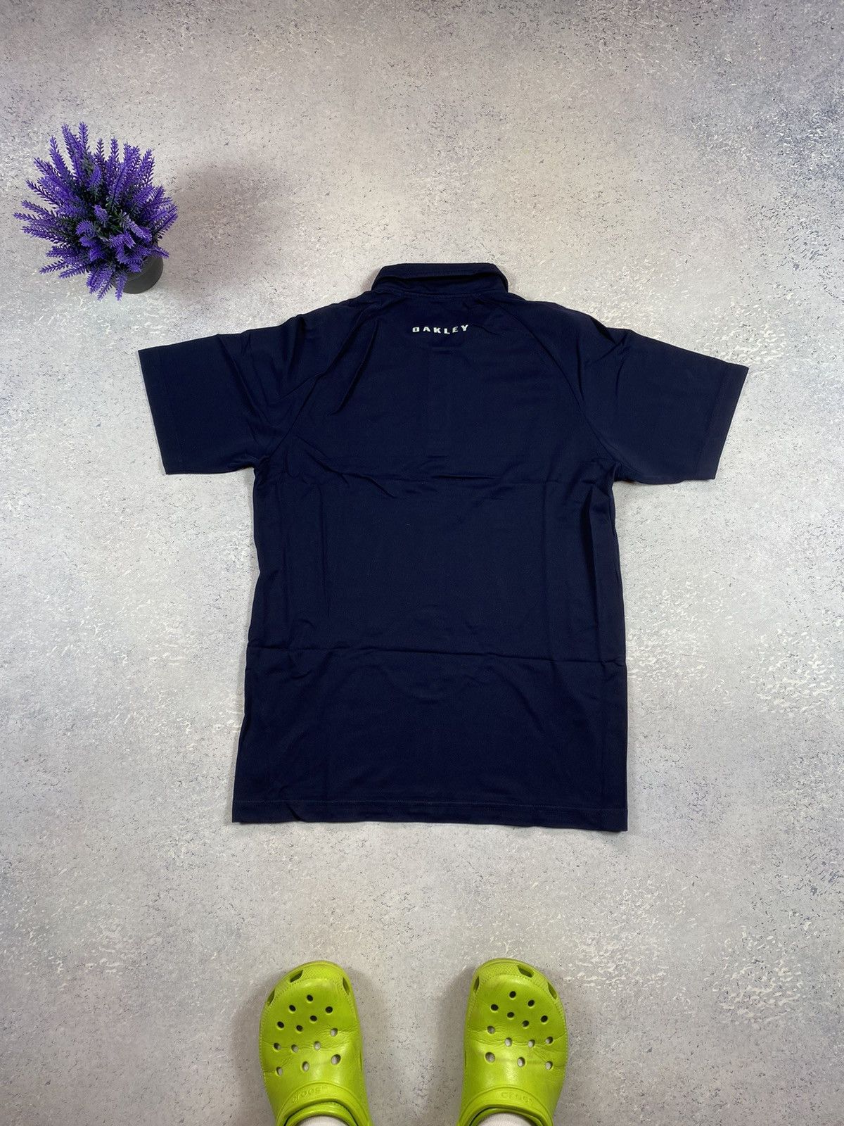 Oakley × Vintage Oakley Men’s Blue Polo Shirt With Centre Logo Size US M / EU 48-50 / 2 - 3 Thumbnail