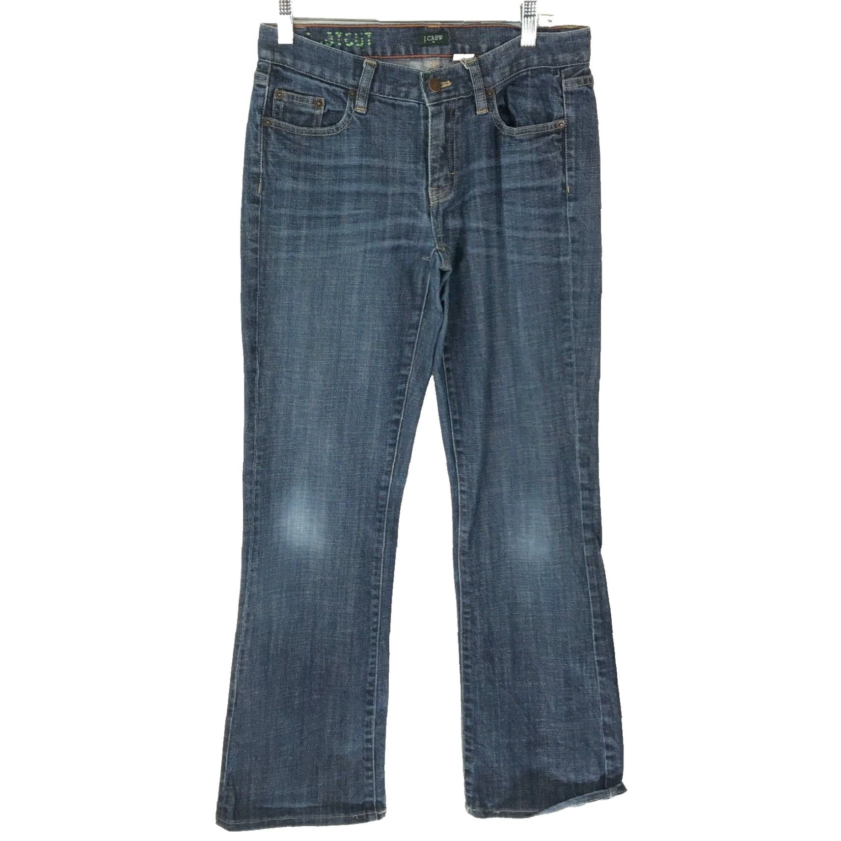 J.Crew J.Crew Womens Jeans Bootcut Blue Denim 28S 30x31 Low Rise Comfort 5-Pocket Ladies Regular Belt Loops Spring Summer Fall Winter Size 28" / US 6 / IT 42 - 2 Thumbnail