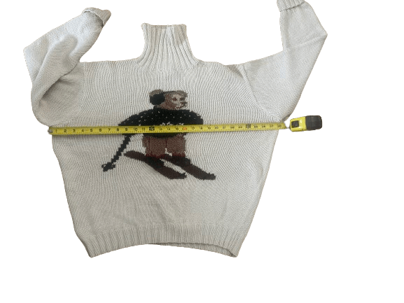 Polo Ralph Lauren Vintage POLO Ralph Lauren Wooden Ski Bear Knit Sweater xl Size US XL / EU 56 / 4 - 16 Thumbnail