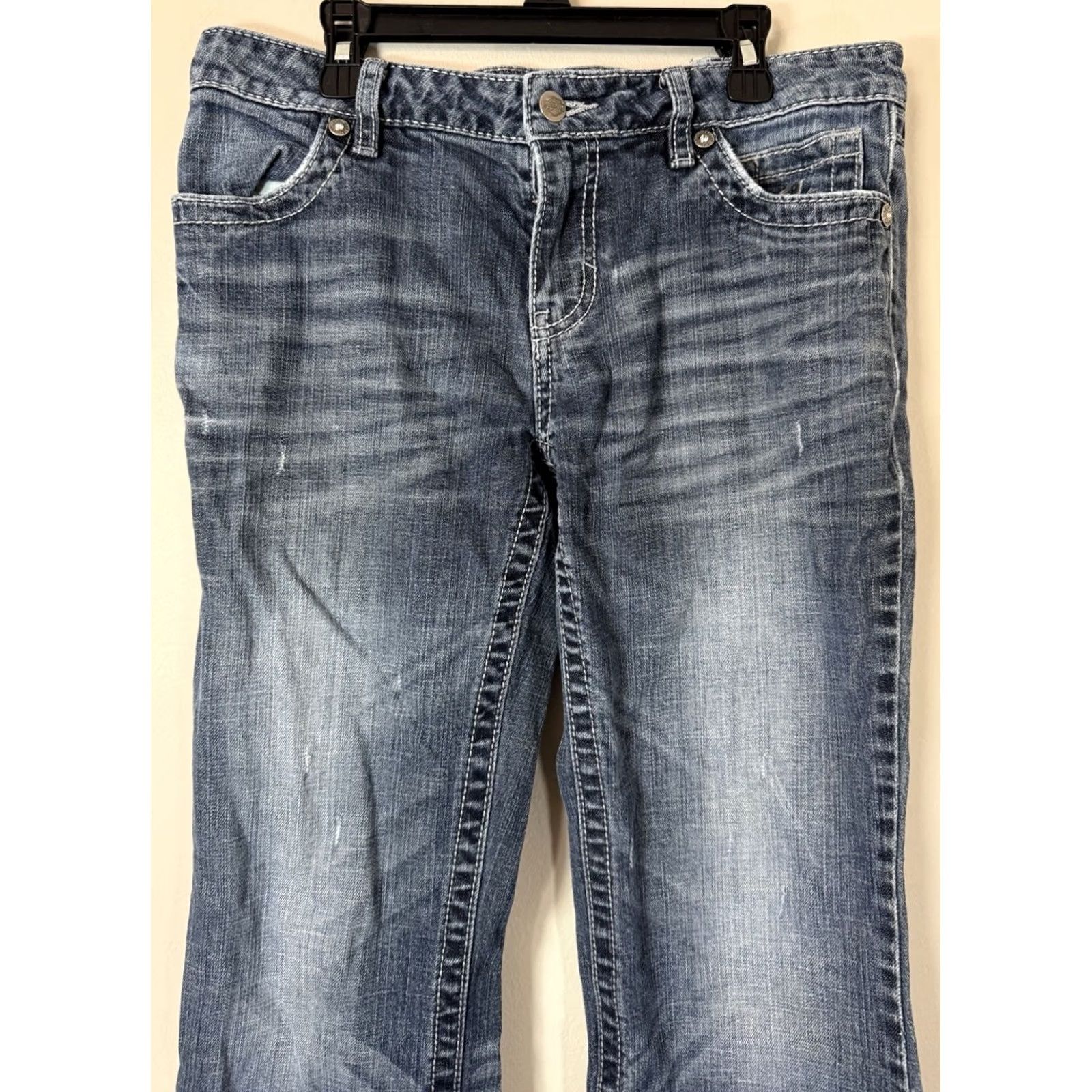 Harley Davidson Harley Davidson Womens Jeans Size 8 Bootcut Denim Biker Motorcycle Stonewashed Size 30" / US 8 / IT 44 - 2 Thumbnail