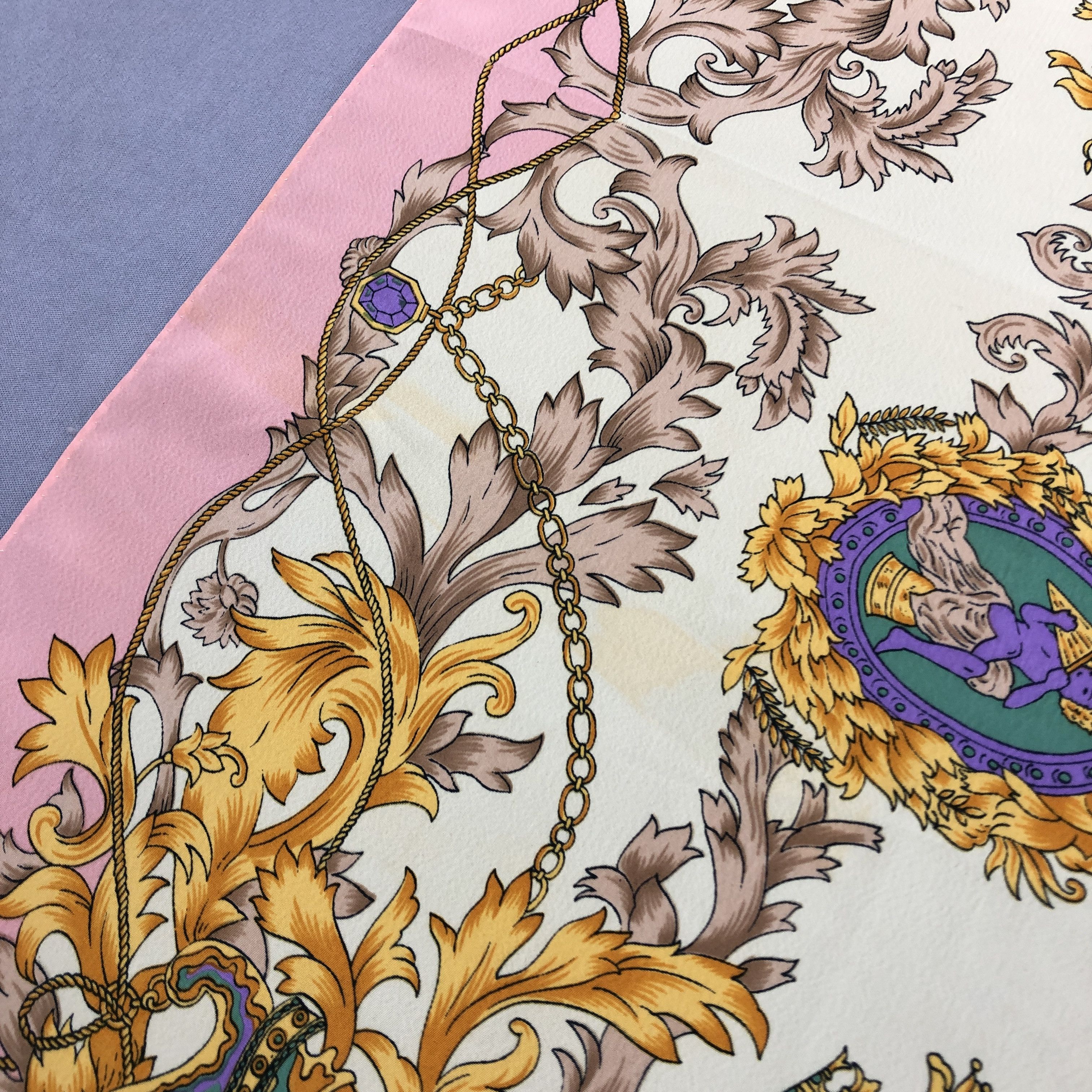 Other Vintage Luxury SILK Scarf Twill Stole Wraps Scarves Size ONE SIZE - 15 Thumbnail