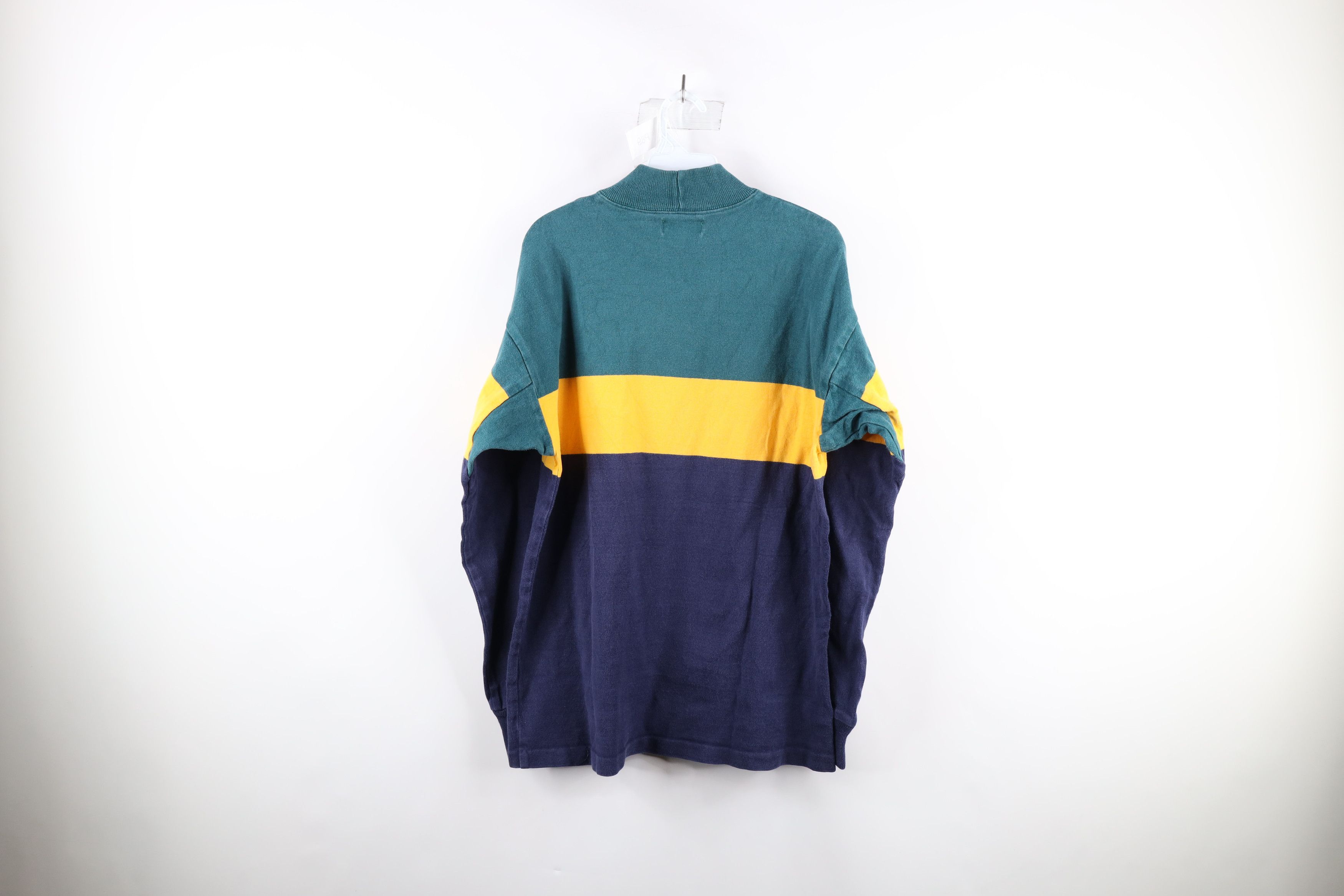 L.L. Bean × Vintage Vintage 90s LL Bean Heavyweight Mock Neck T-Shirt USA Size US L / EU 52-54 / 3 - 5 Thumbnail
