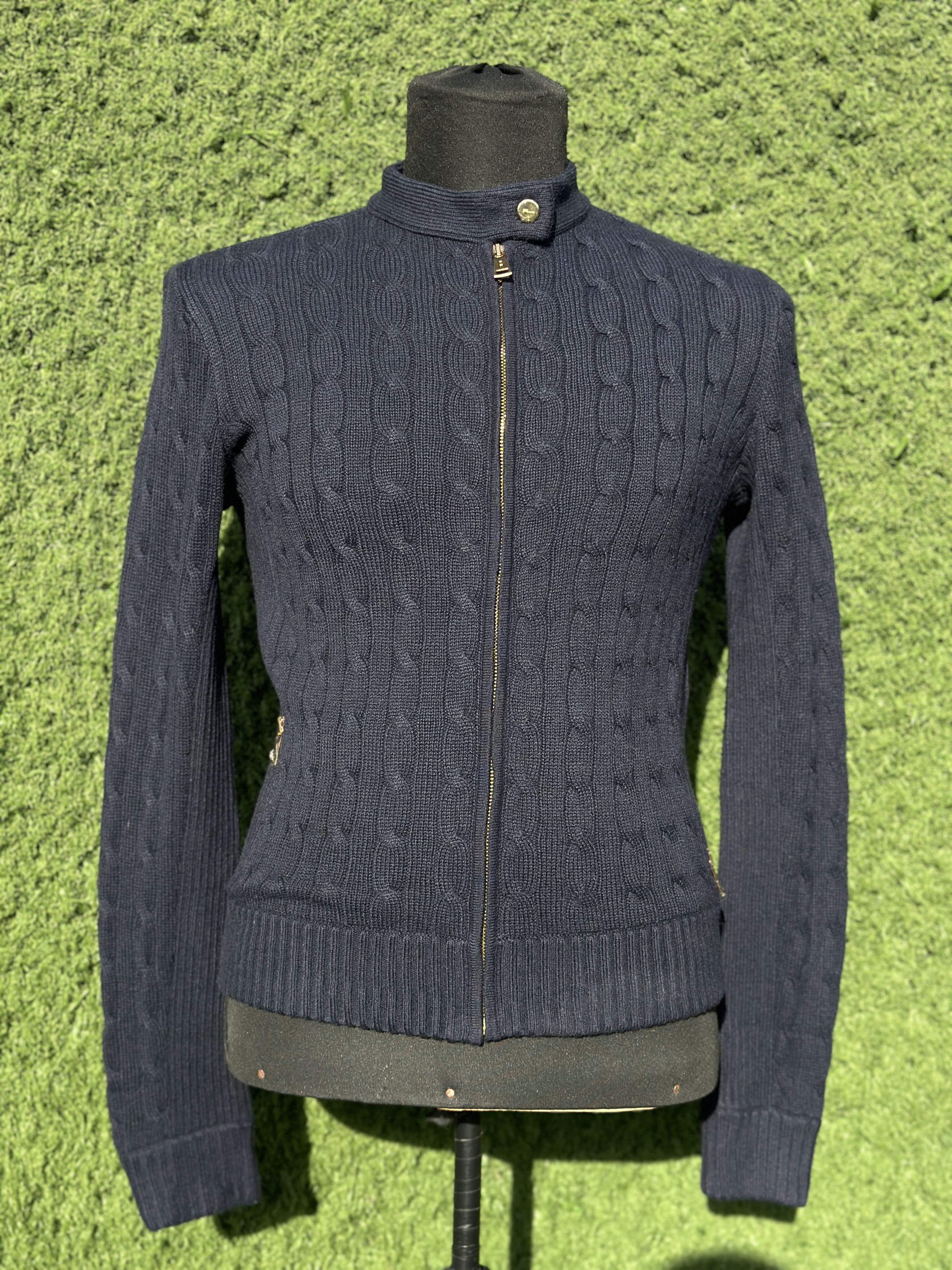 Ralph Lauren Black Label Ralph Lauren Black Label Cashmere Zip Cable Knit Size L Size L / US 10 / IT 46 - 10 Thumbnail