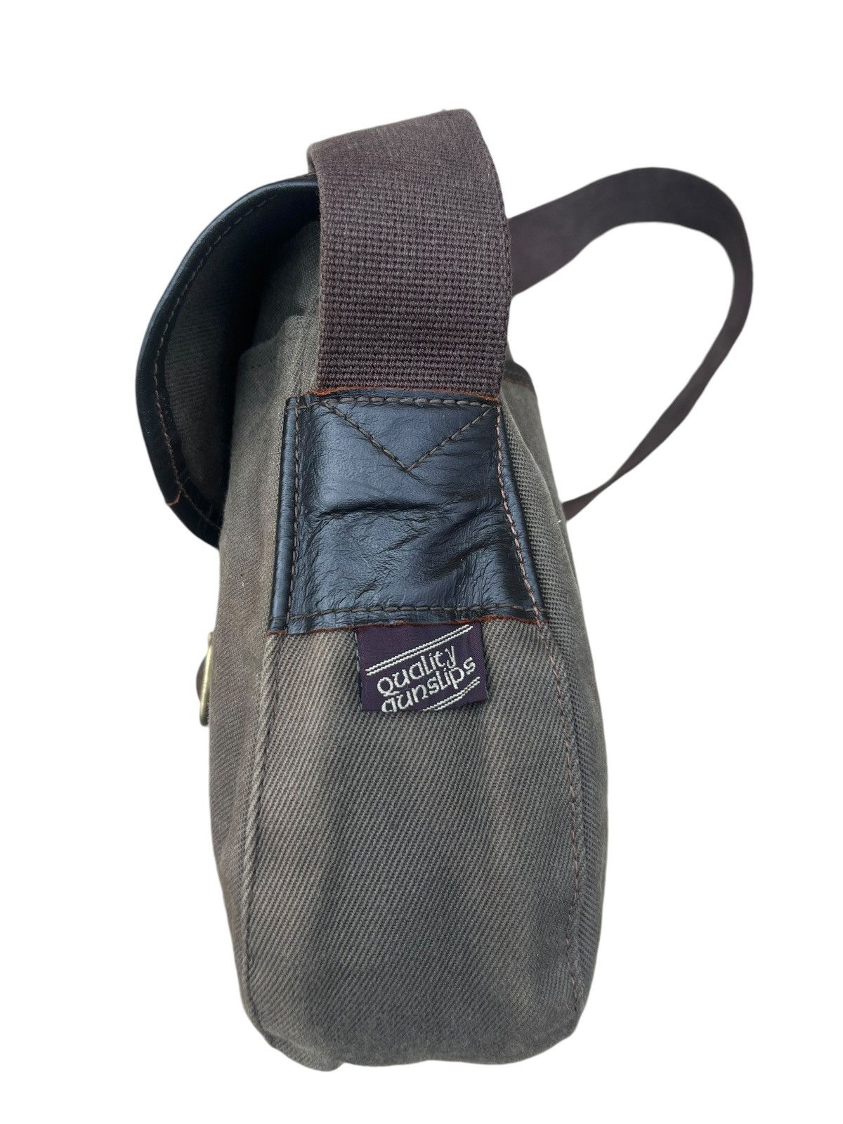 Vintage Vintage Quality Gunslips Sun Fade Waxed Canvas Messenger Bag Size ONE SIZE - 13 Thumbnail