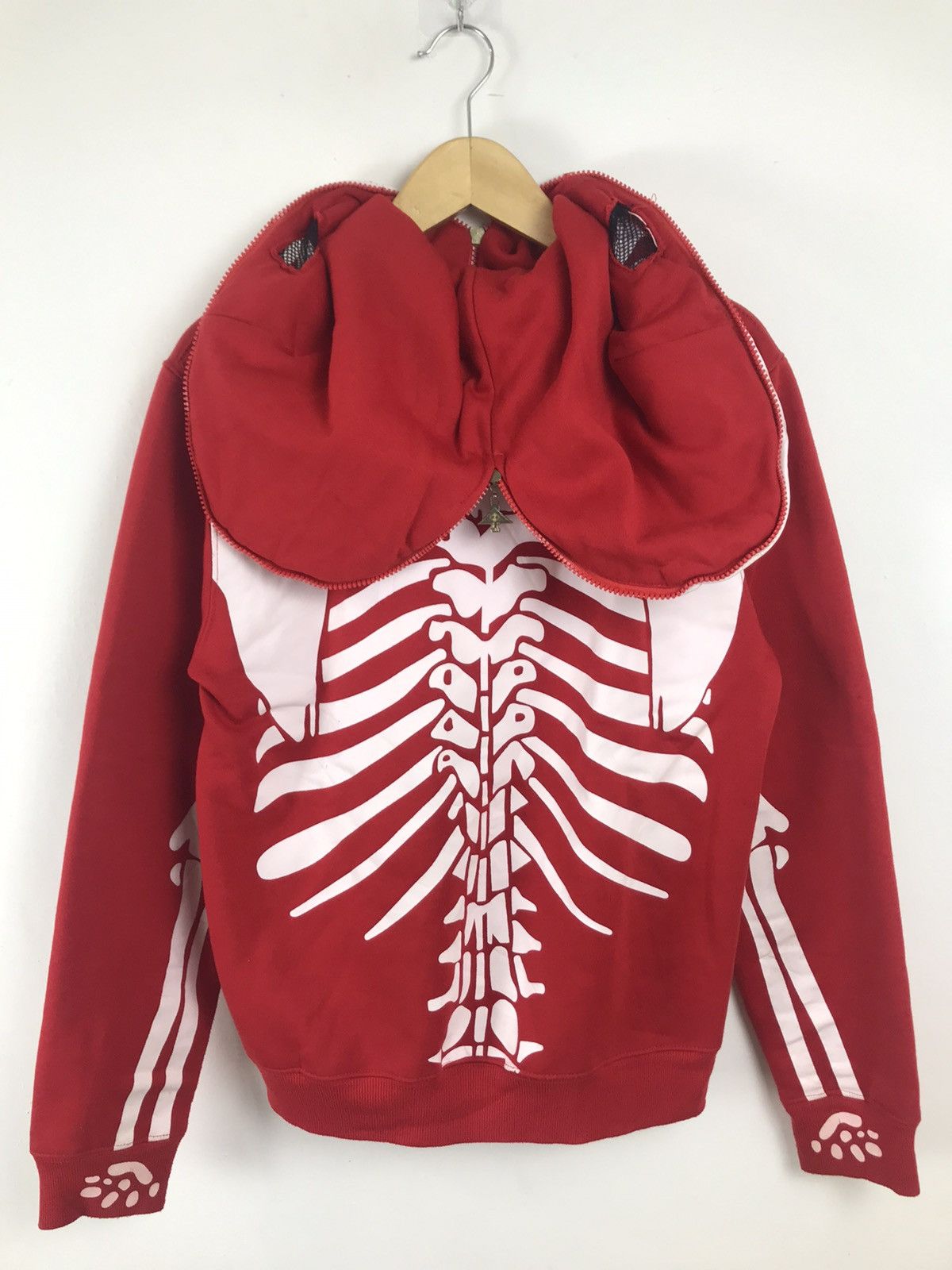 Japanese Brand × KMRii × Seditionaries Japanese Skeleton Full Zip Hoodie gothic seditionaries style Size US M / EU 48-50 / 2 - 3 Thumbnail