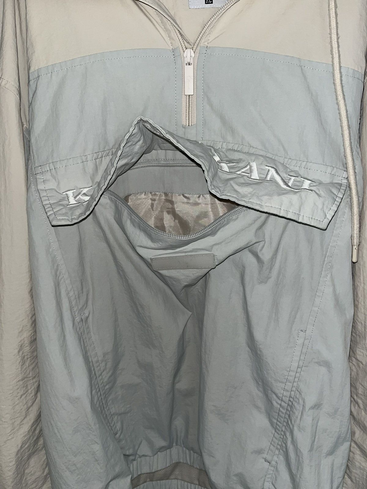 Karl Kani Vintage Karl Kani Half-Zip Windbreaker Hoodie Size US L / EU 52-54 / 3 - 4 Thumbnail