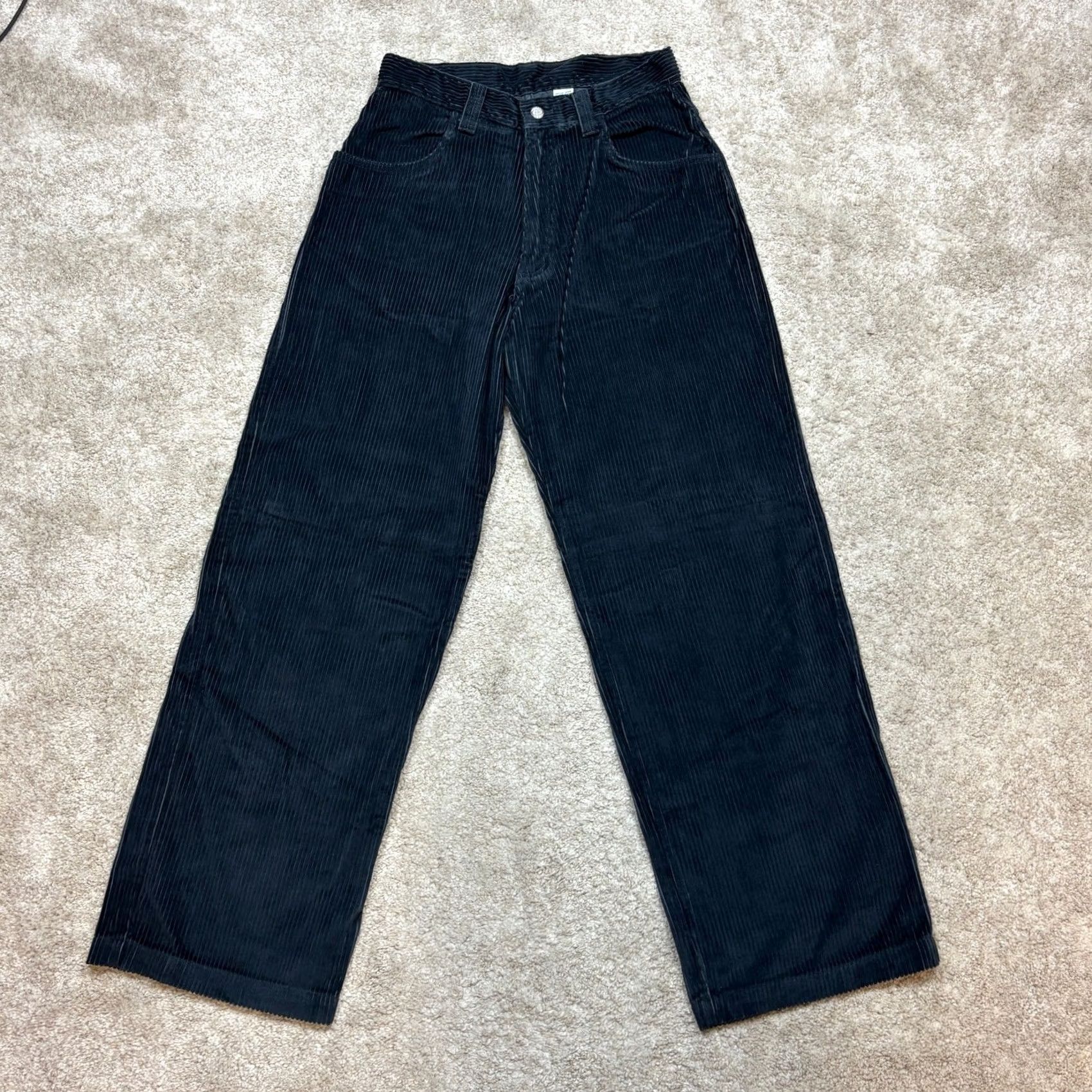 Vintage VINTAGE 90s Hi Cutline Corduroy Baggy Skate Wide Leg Pants Men 30x31 Blue Corduroy NWT 30 Mens Size US 30 / EU 46 - 3 Thumbnail