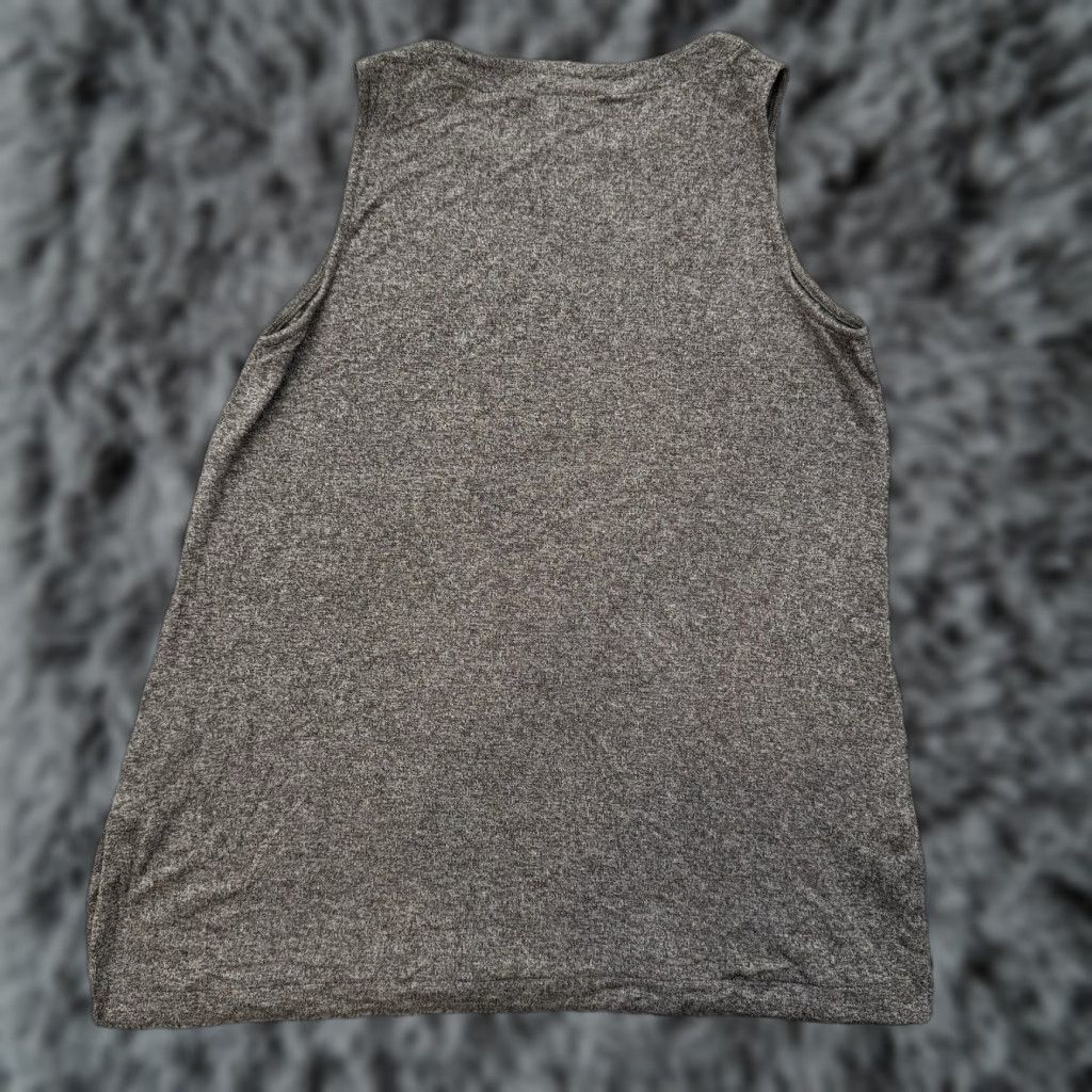 J. Jill J. Jill Wearever Collection Blouse M Regular Women Short Sleeve Pullover Gray Knit Office Casual Chic Basic Classic Size M / US 6-8 / IT 42-44 - 1 Thumbnail