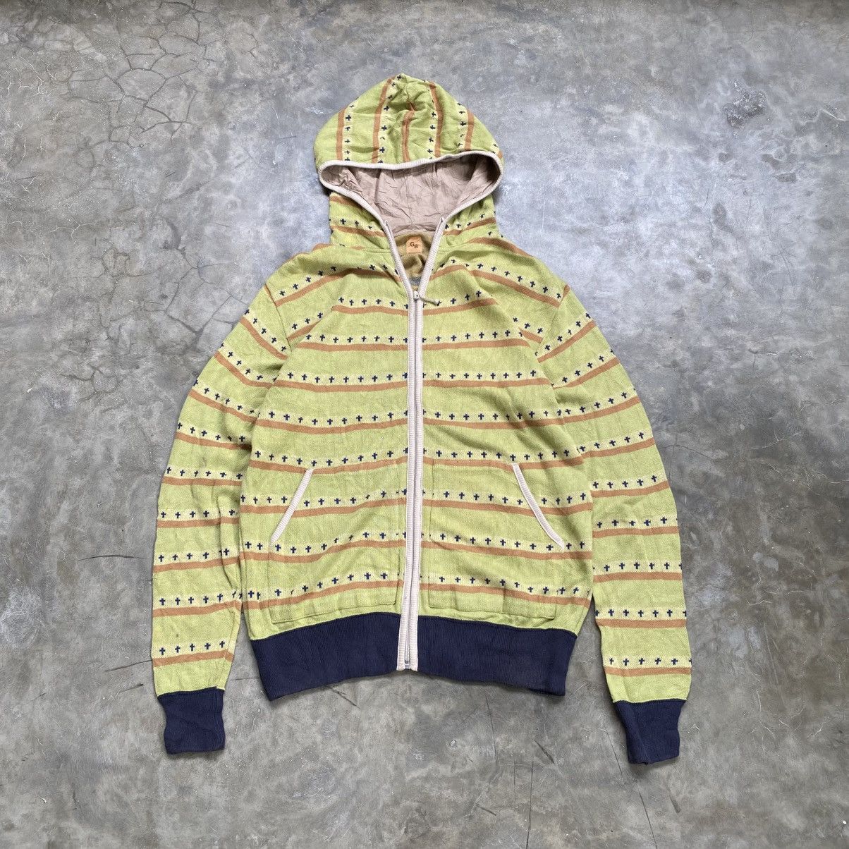 2000s GB Nipon Japan Vkei Style Zip Hoodie