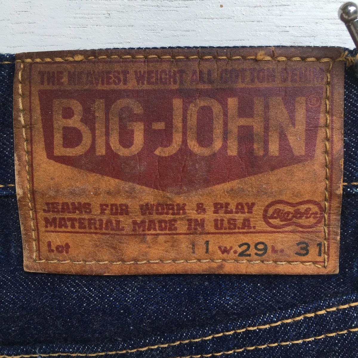 Big John × Vintage 70s VINTAGE BIG JOHN HALF SELVEDGE BUSHPANTS JEANS Size US 28 / EU 44 - 5 Thumbnail