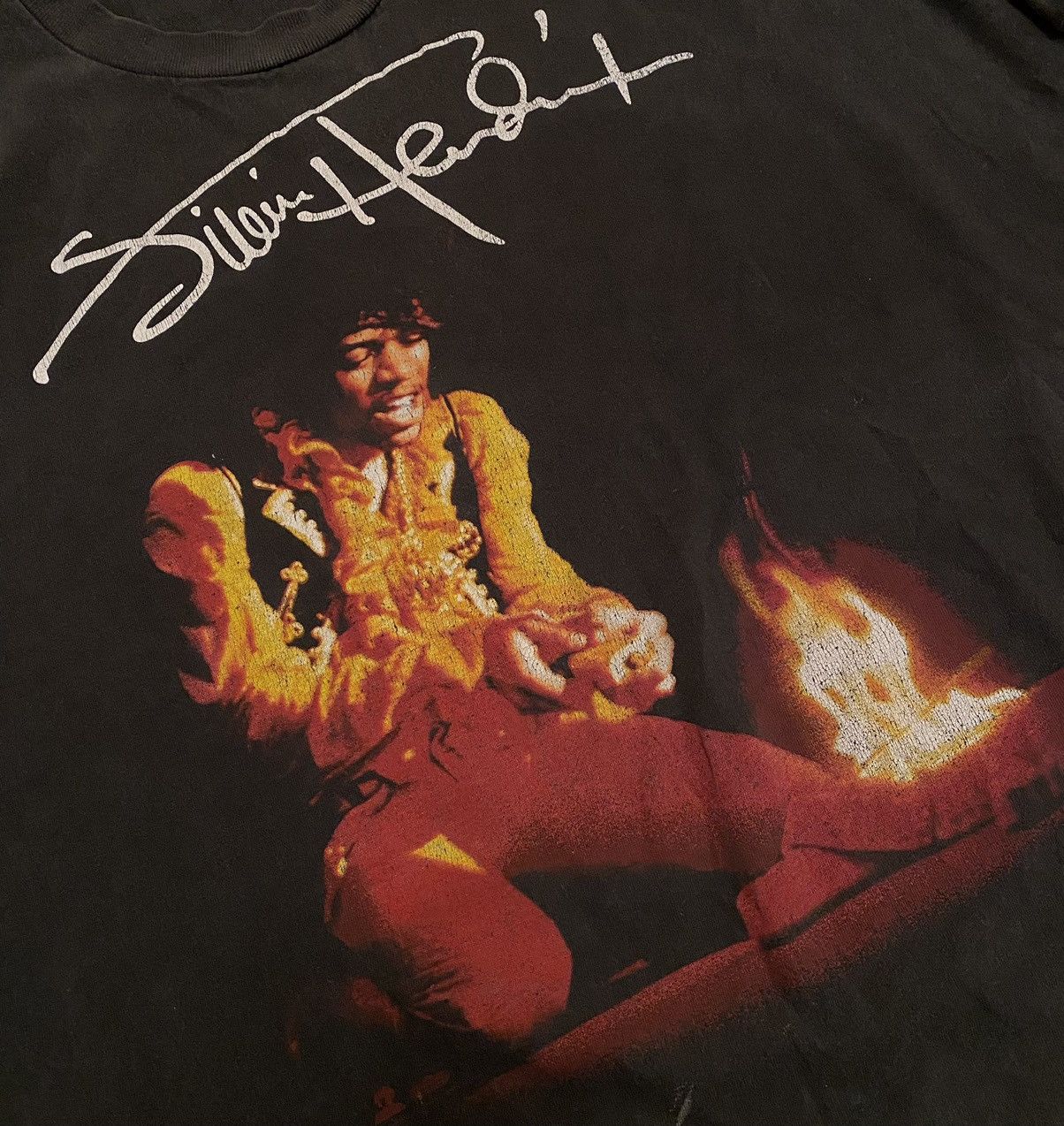 Jimi Hendrix Jimi Hendrix 90s T-Shirt x Rock Tees x Vintage x Very Rare Size US XL / EU 56 / 4 - 2 Thumbnail
