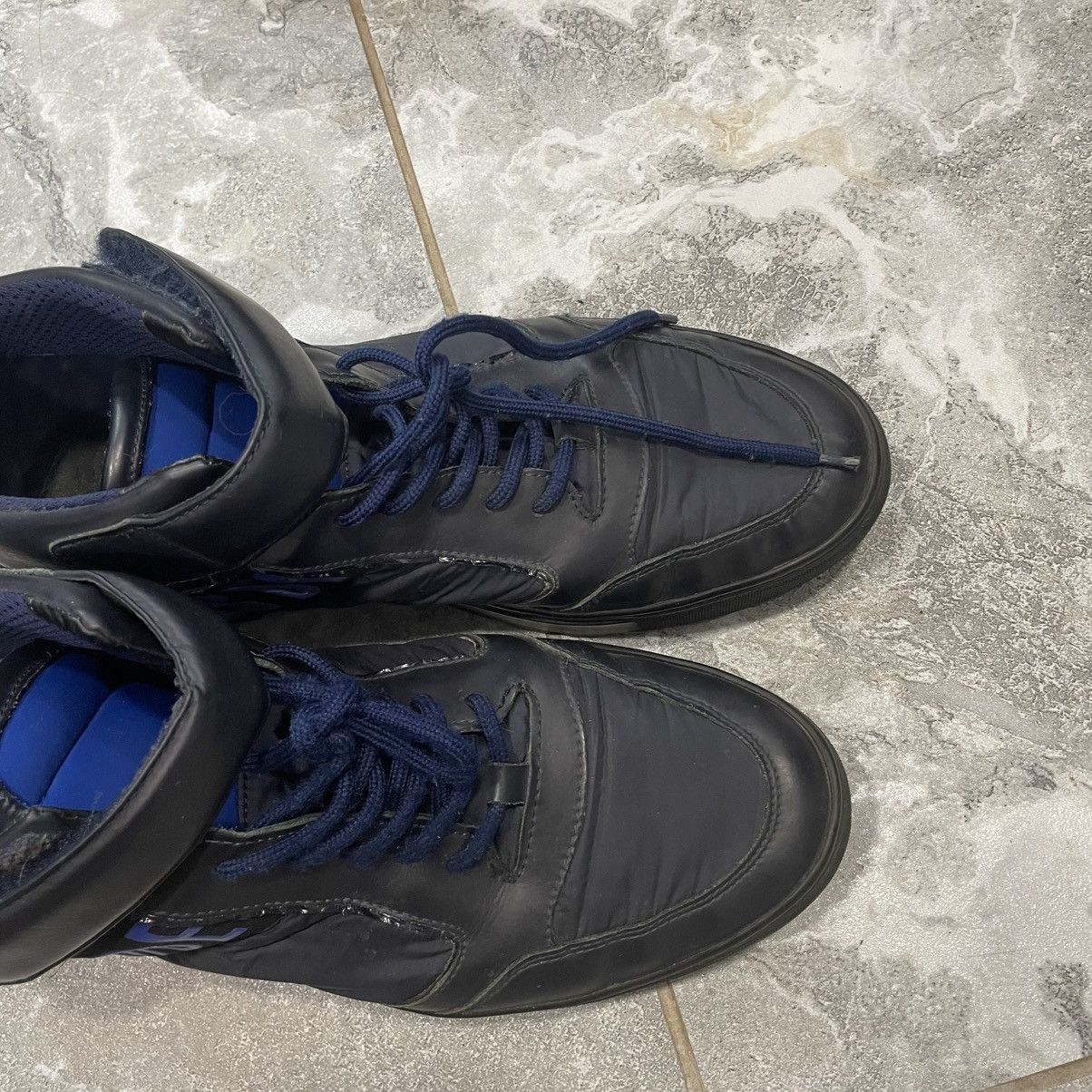 Designer × Dirk Bikkembergs Dirk Bikkembergs Black High Top Shoes Boots sneakers Size US 10 / EU 43 - 5 Thumbnail