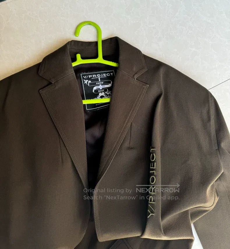 Y/Project Y/Project Size L Shoulder pad pleated suit jacket Size 36R - 5 Thumbnail