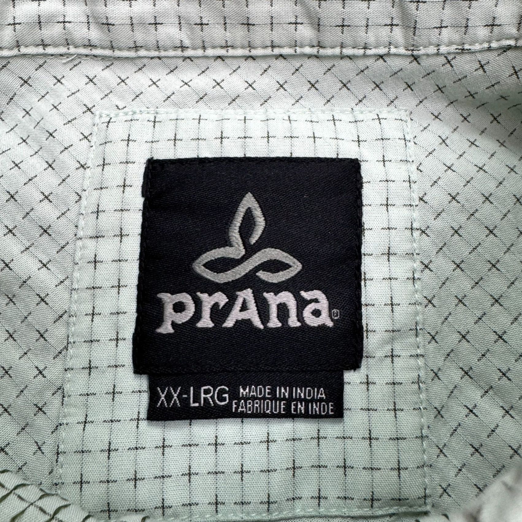 Prana prAna Button-Up Shirt Men 2XL Green Cotton Casual Outdoor Short Sleeve Button-Down Size US XXL / EU 58 / 5 - 7 Thumbnail