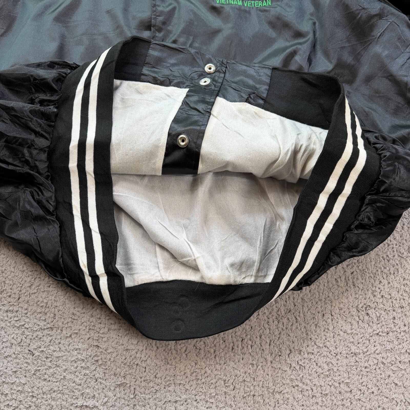Augusta Sportswear Vintage USAF Vietnam Veteran Satin Bomber Jacket Korat XL Size US XXL / EU 58 / 5 - 5 Thumbnail