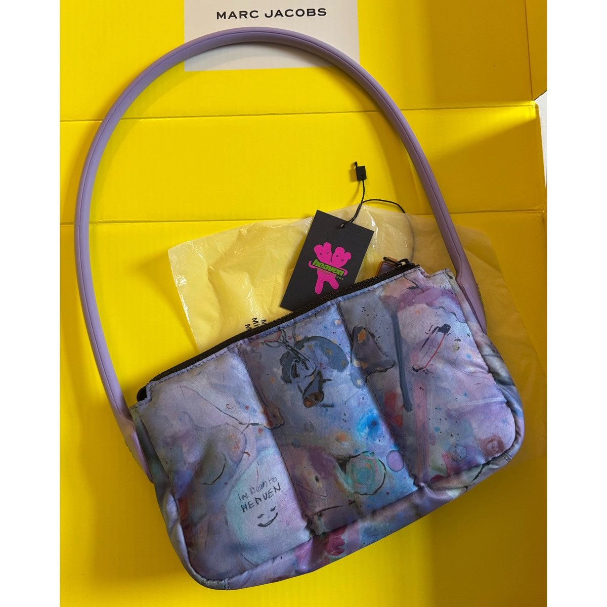 Heaven by Marc Jacobs MARC JACOBS PURPLE ALL OVER PRINT BAG CLAIRE BARROW ARTWORK Size ONE SIZE - 12 Thumbnail