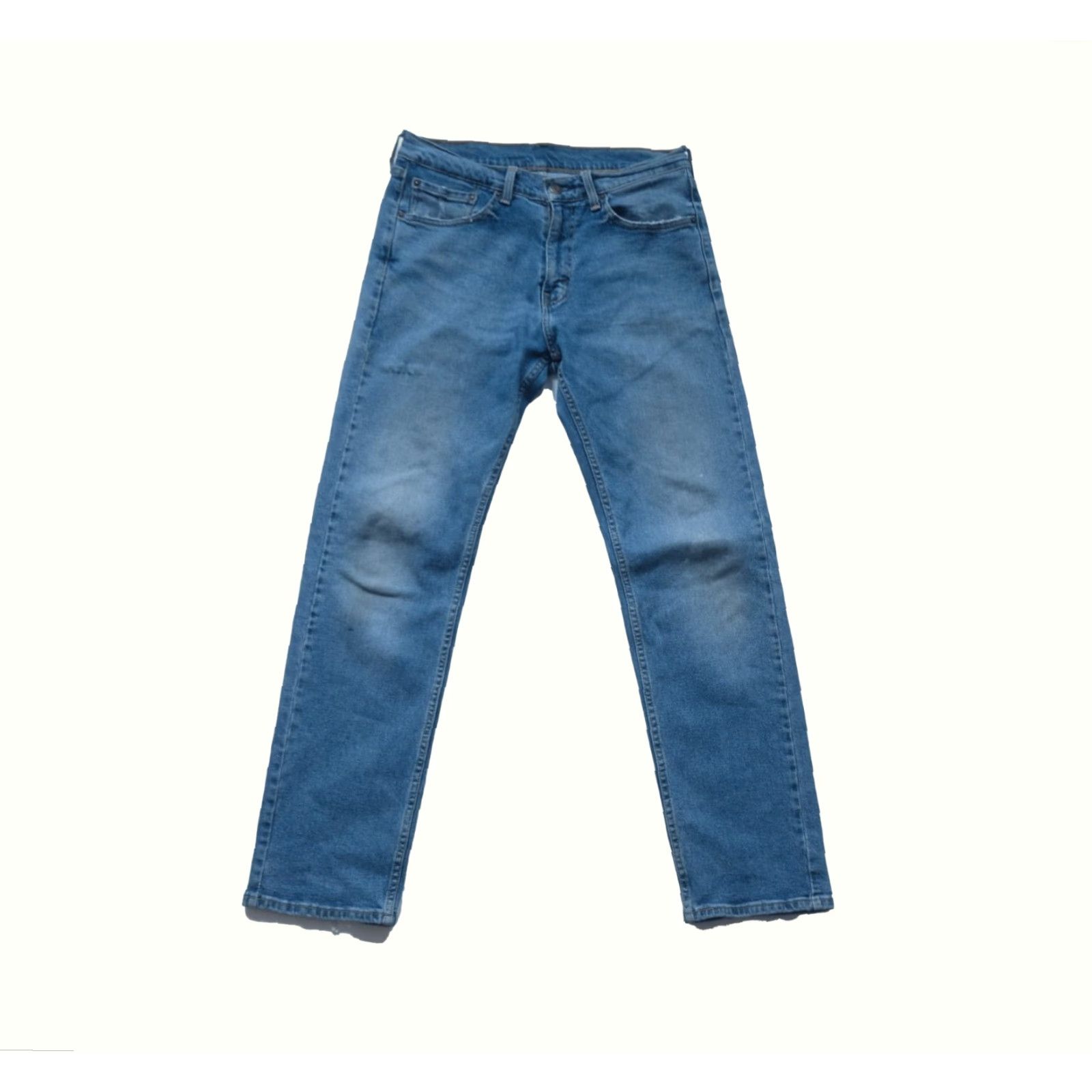 Levi's VINTAGE Levi's 505 Jeans ZIP FLY 100% Cotton Blue 32x32 Regular Mens Distressed 90s USA Style Straight Pant Size US 32 / EU 48 - 2 Thumbnail