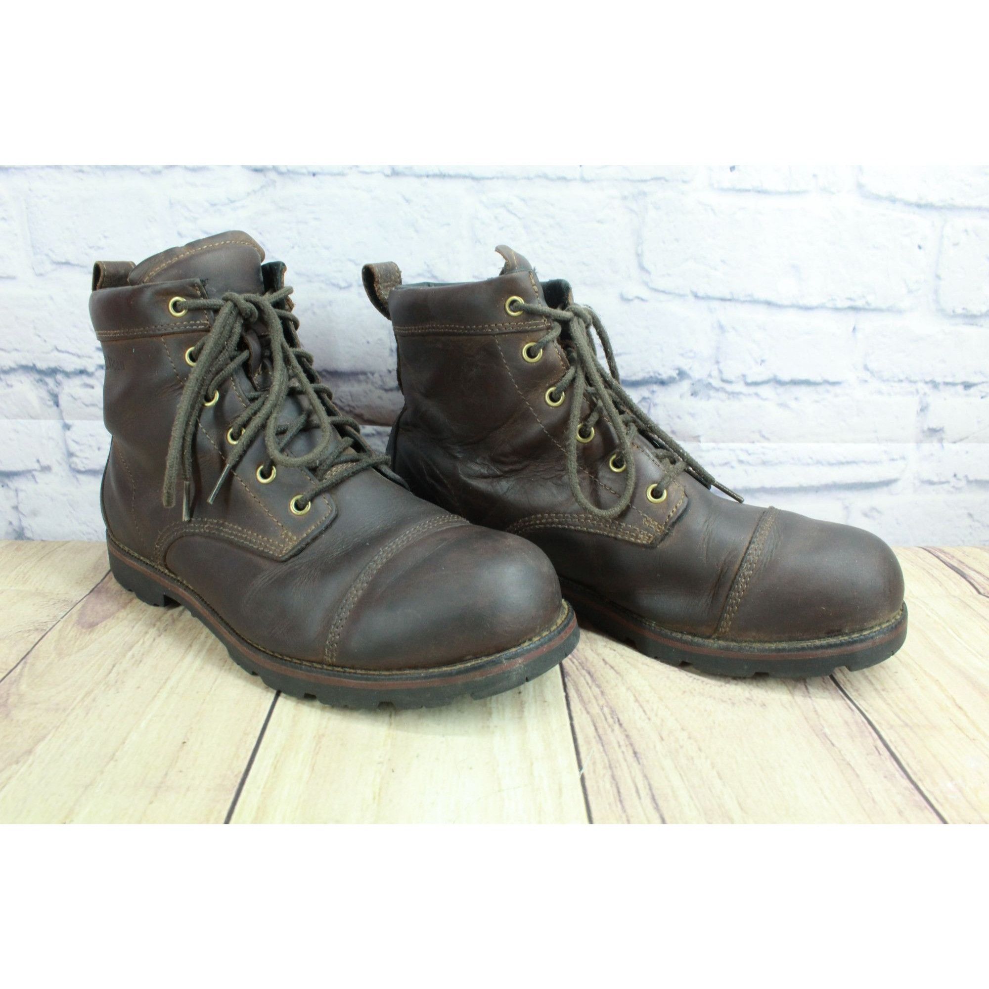 L.L. Bean LLBean East Point Brown Waterproof Leather Cap-Toe Boots Size US 10.5 / EU 43-44 - 3 Thumbnail